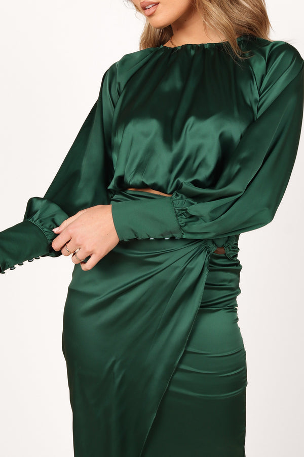 SETS Natasha Two Piece Set - Emerald Green