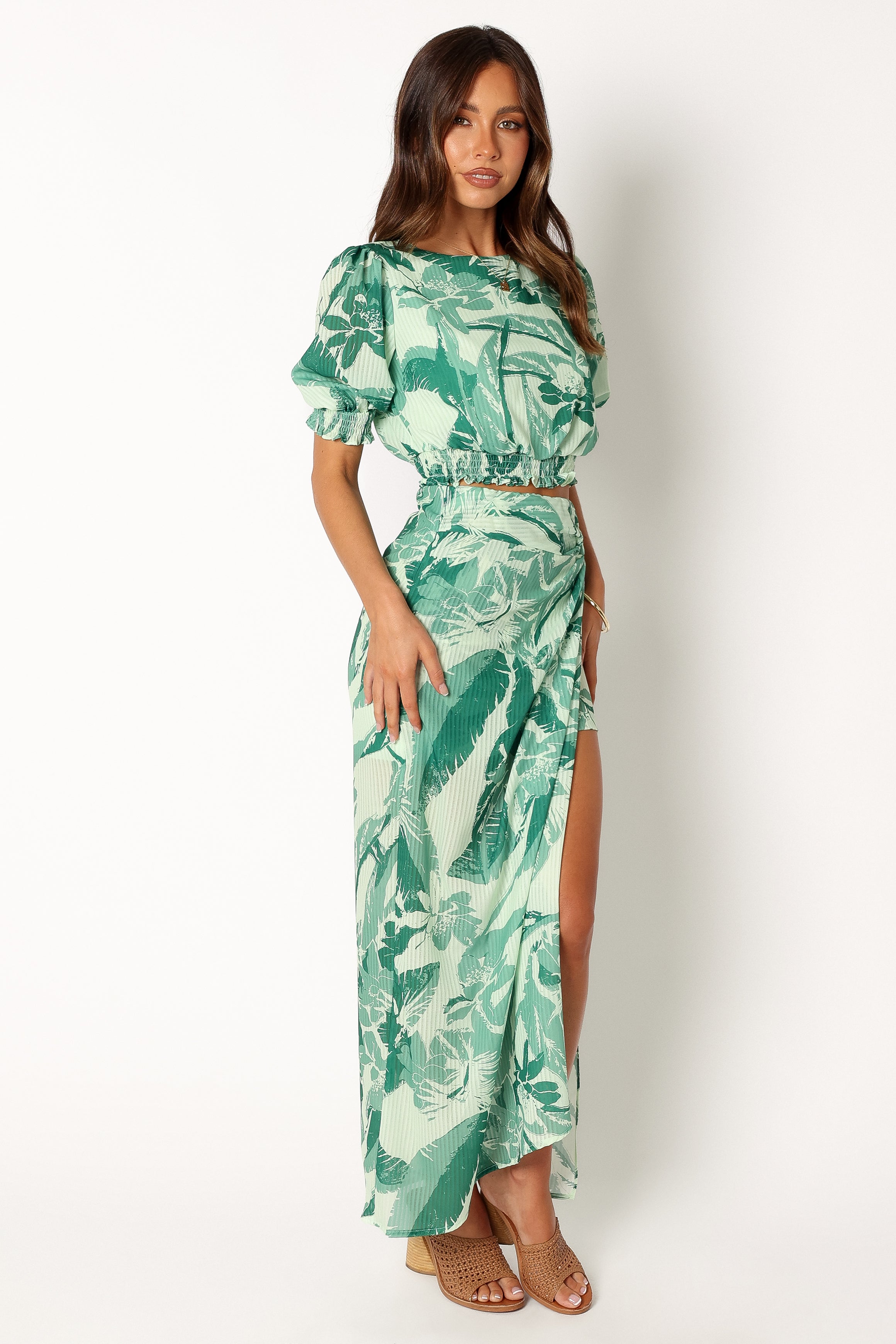 SETS @Nicole Two Piece Set - Green