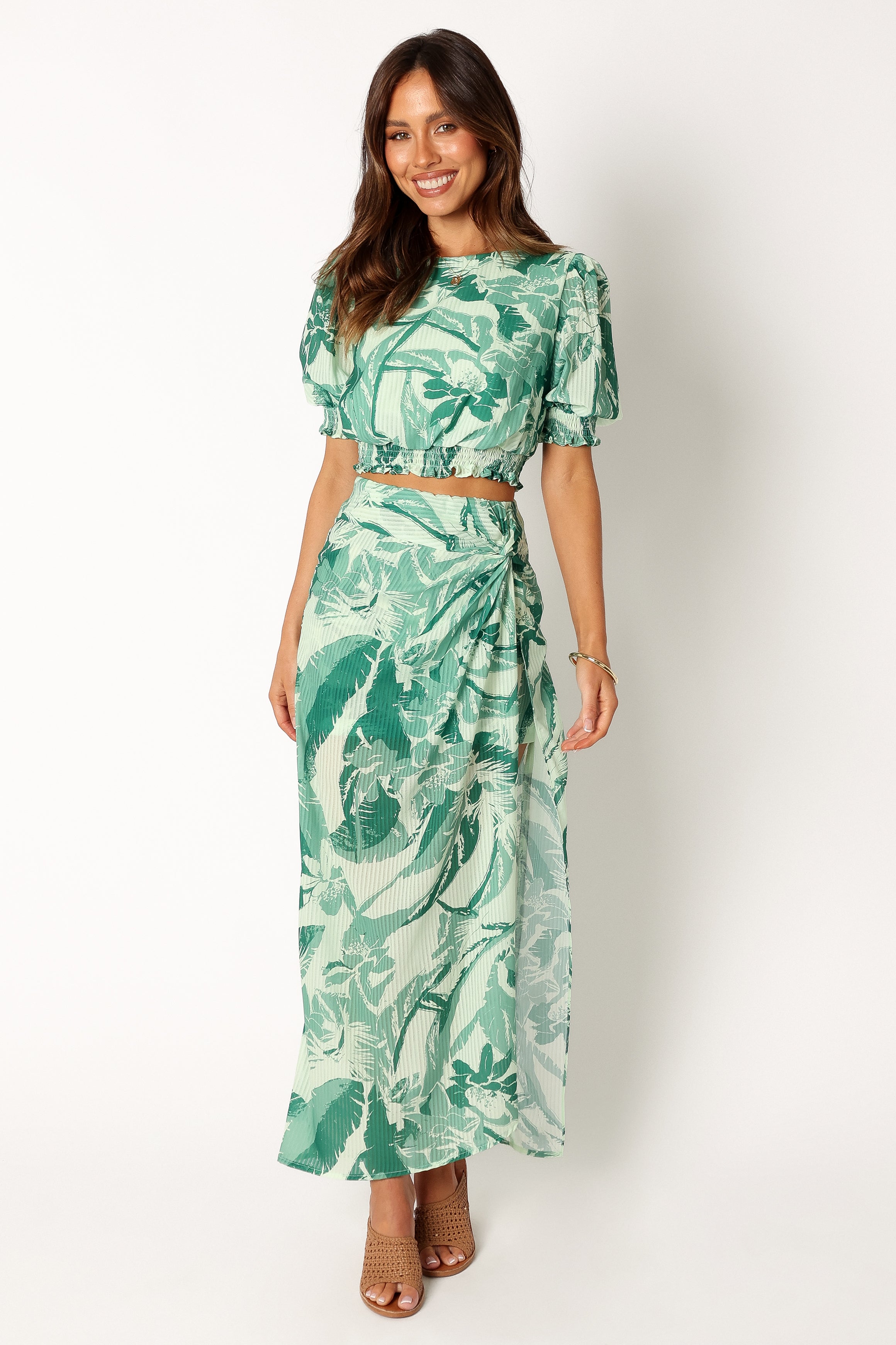 SETS @Nicole Two Piece Set - Green