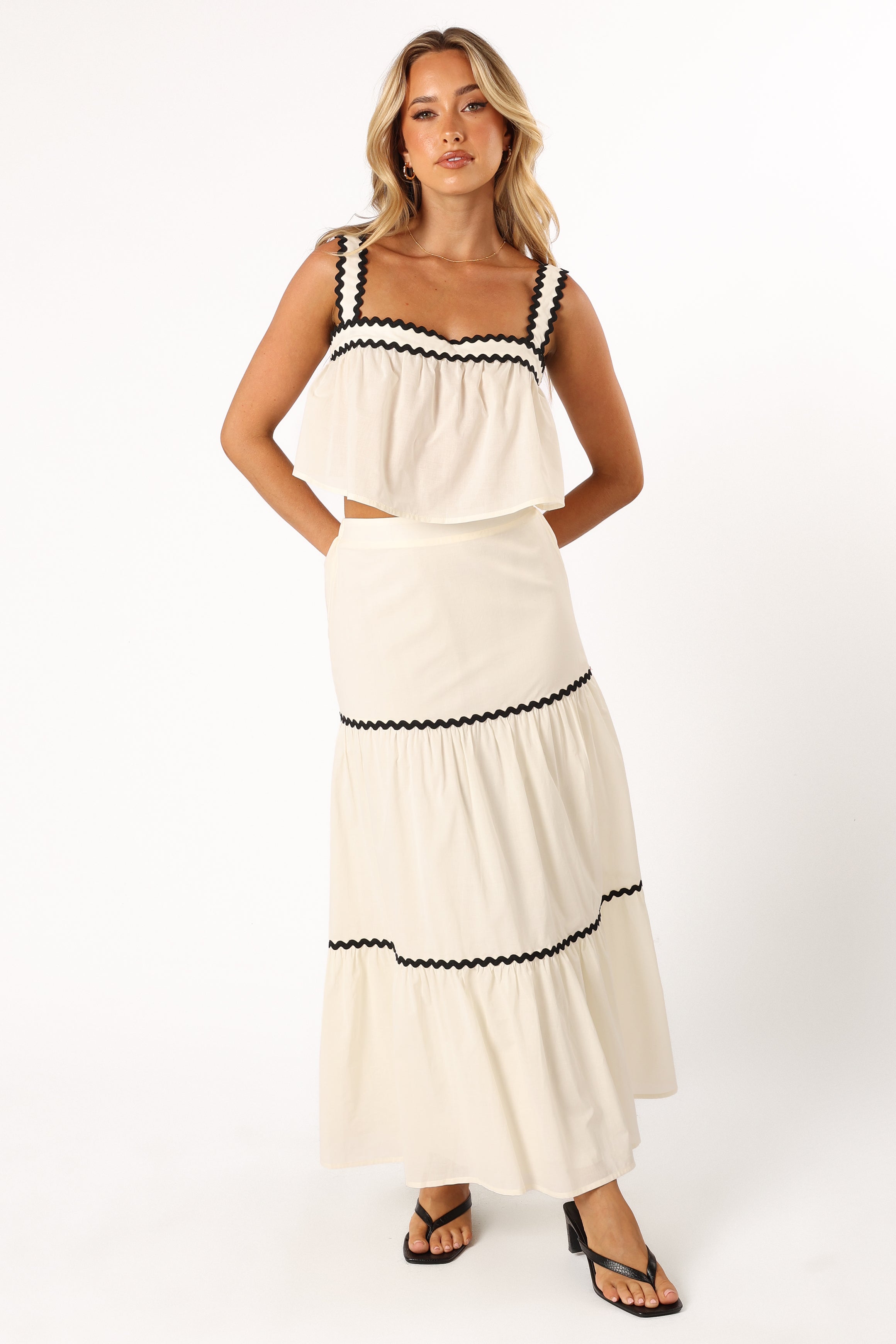 SETS @Otis Two Piece Set - Cream Black