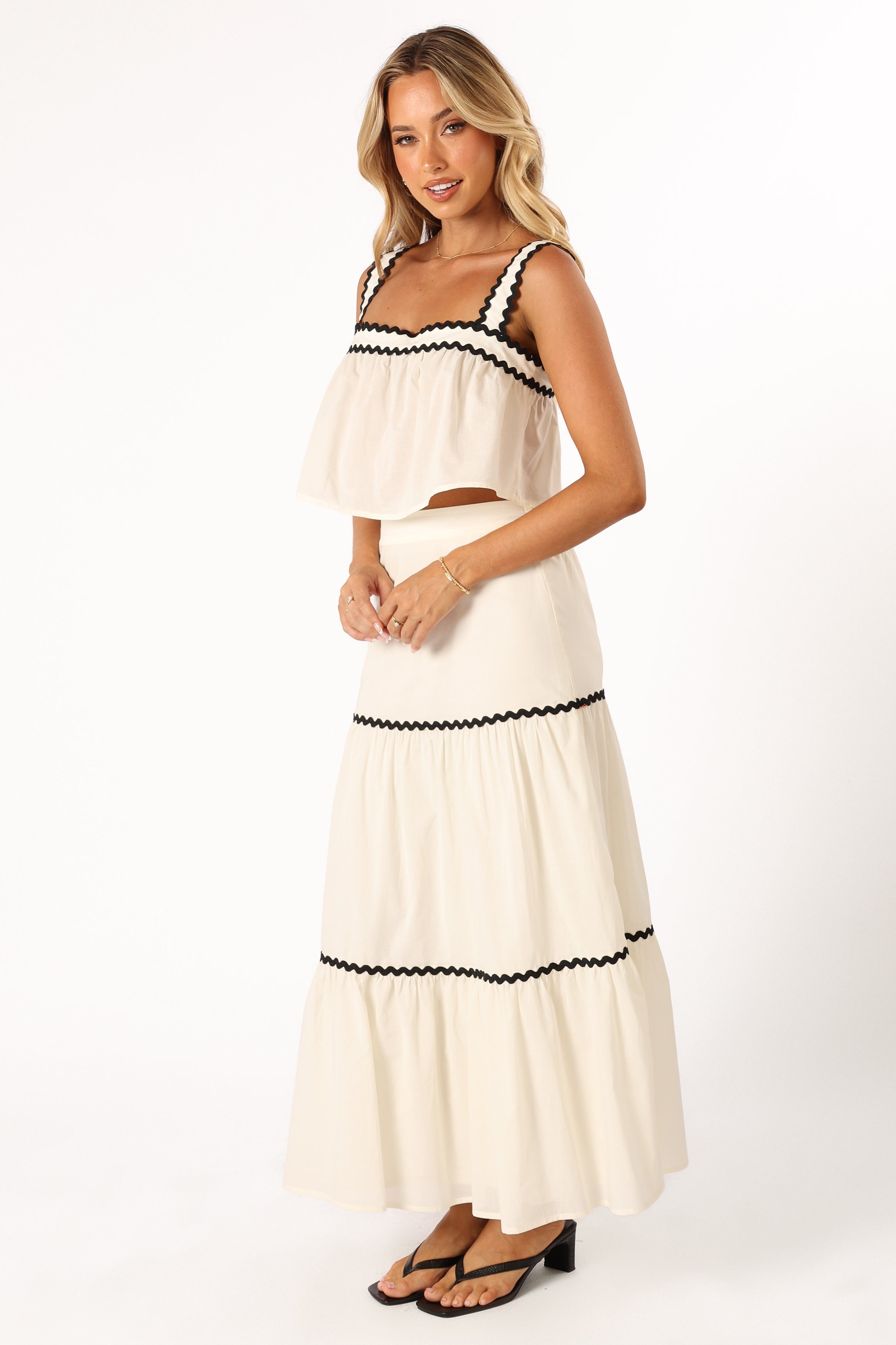 SETS @Otis Two Piece Set - Cream Black