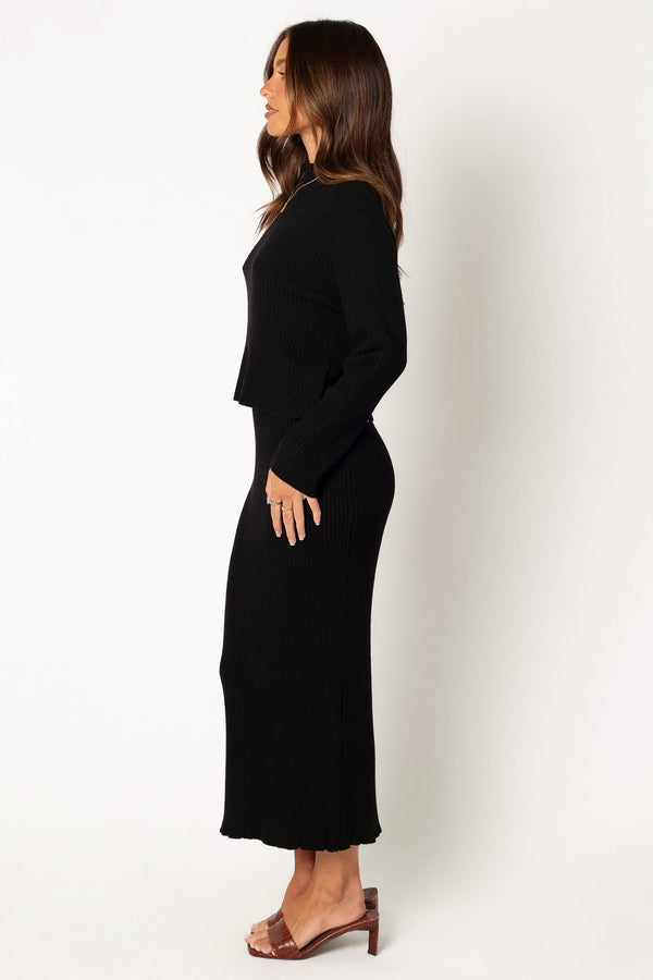 SETS @Payton Knitted Set - Black