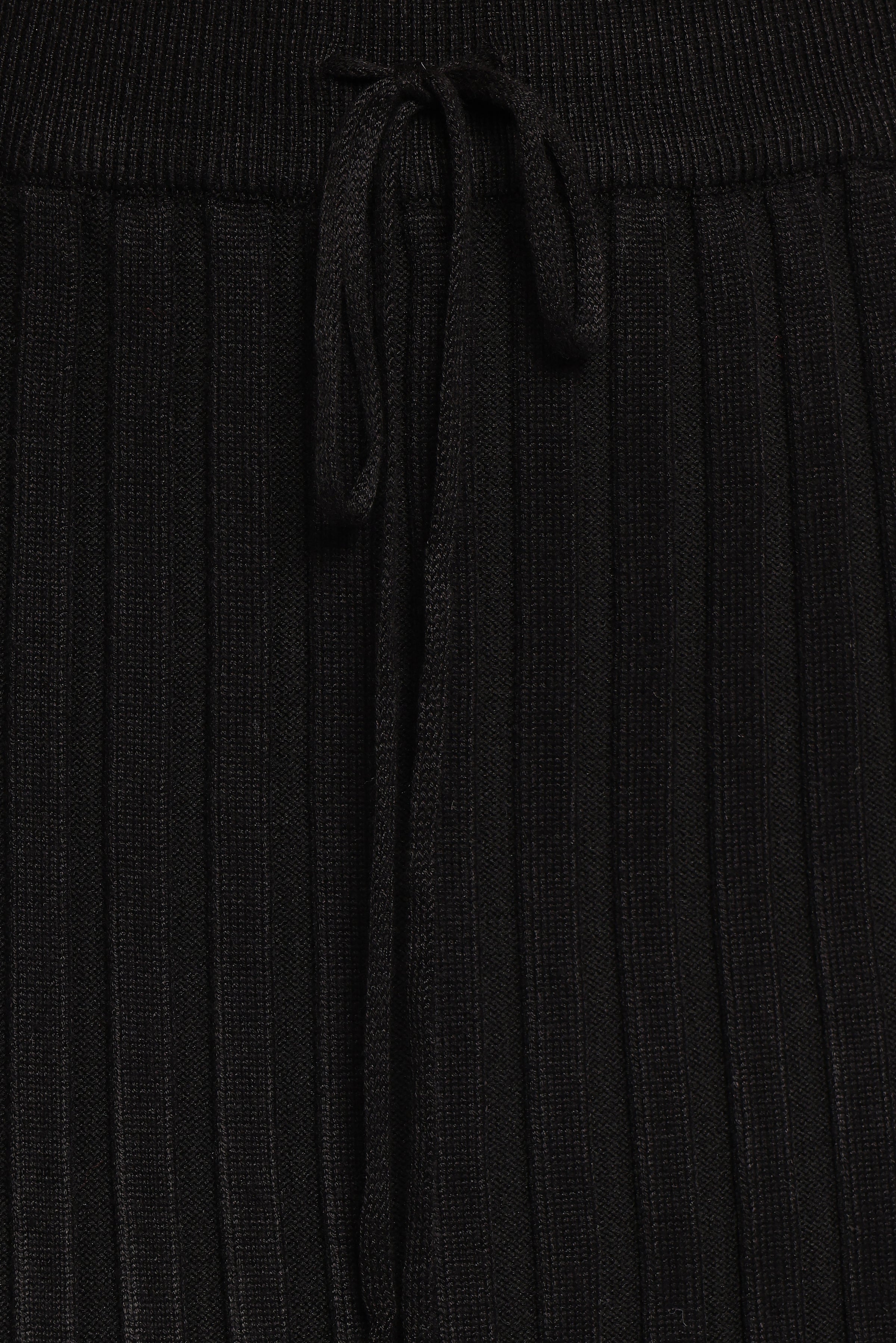 SETS Richelle Ribbed Knit Skirt Set - Black