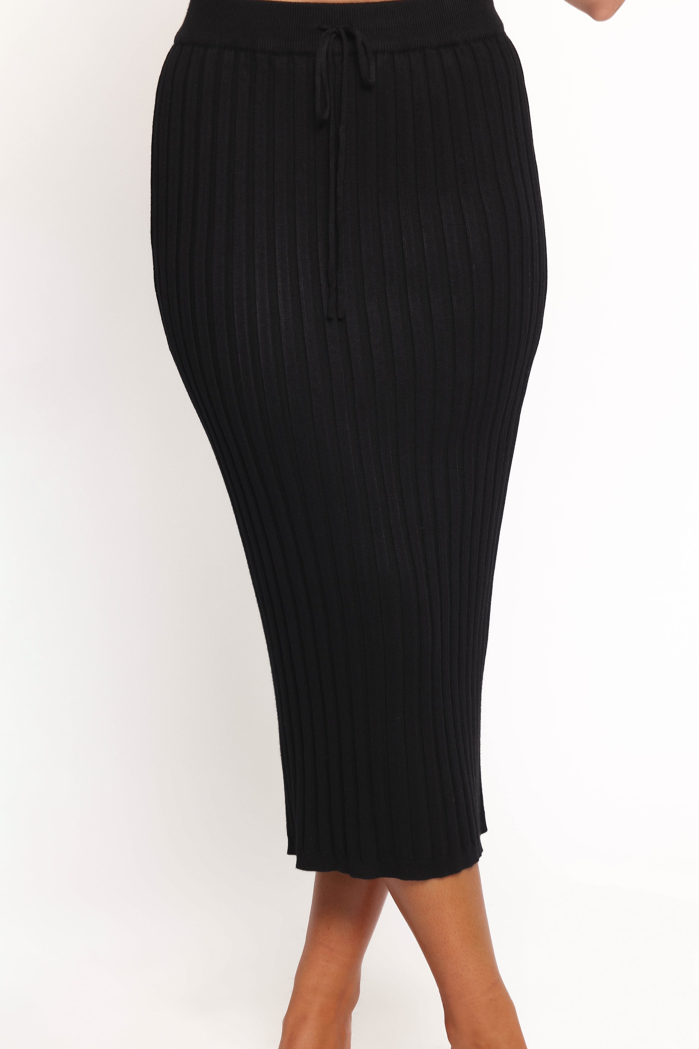 SETS Richelle Ribbed Knit Skirt Set - Black