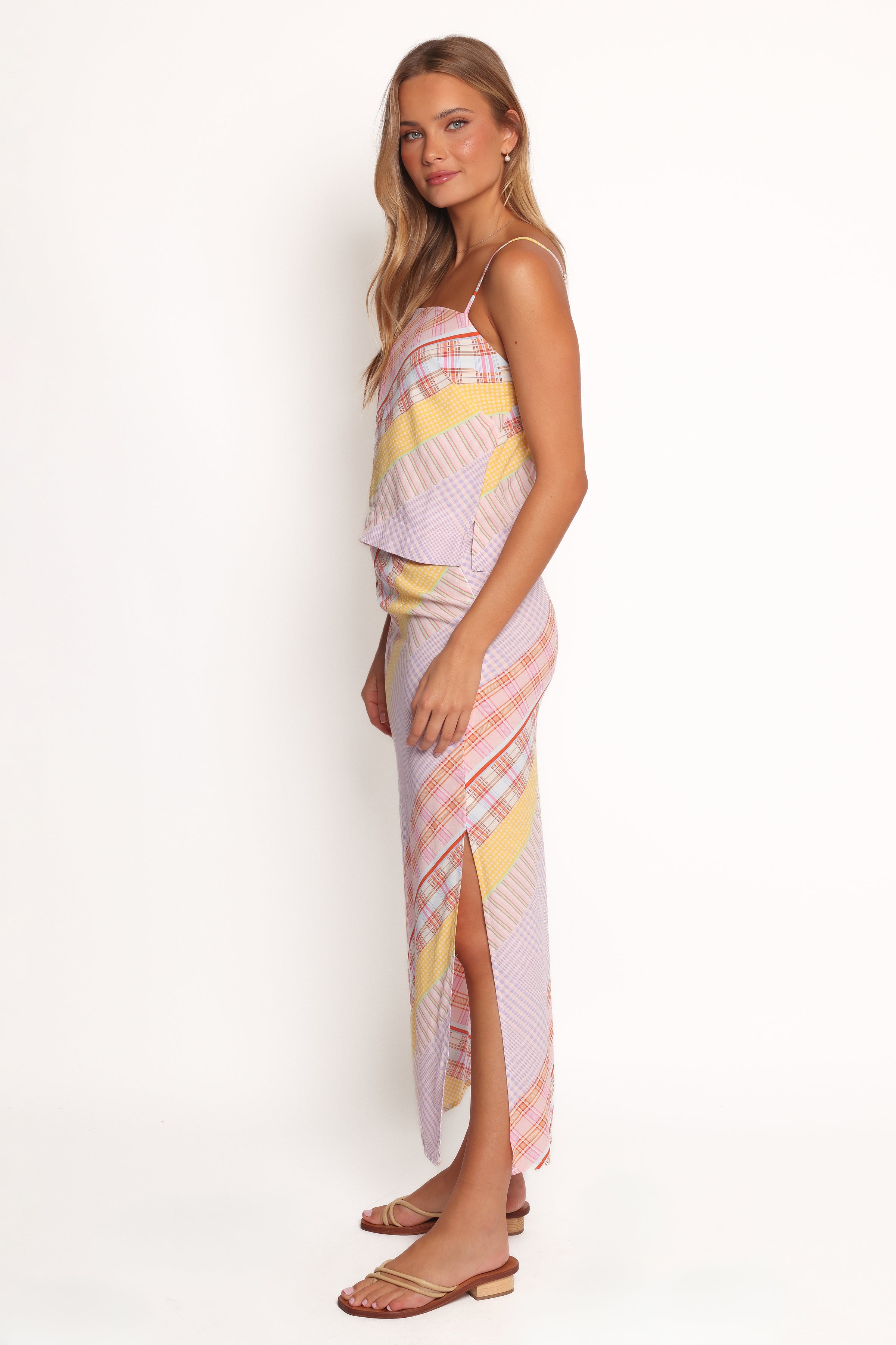 SETS Riven Skirt Set - Pink Plaid