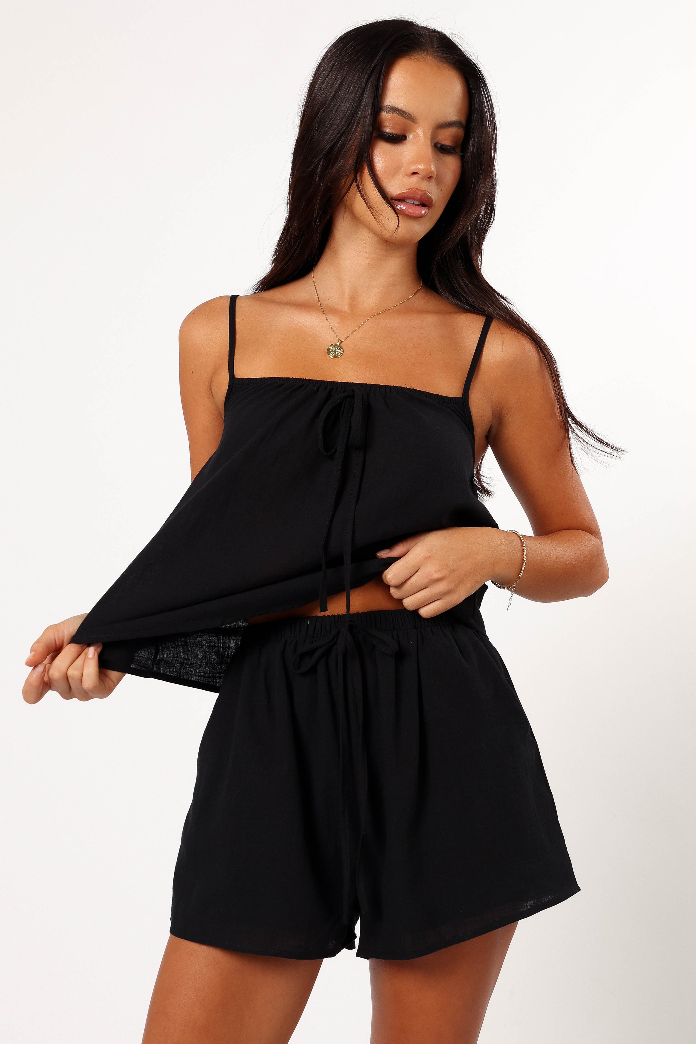 SETS @Robinson Short Set - Black (Hold for Euro Summer)