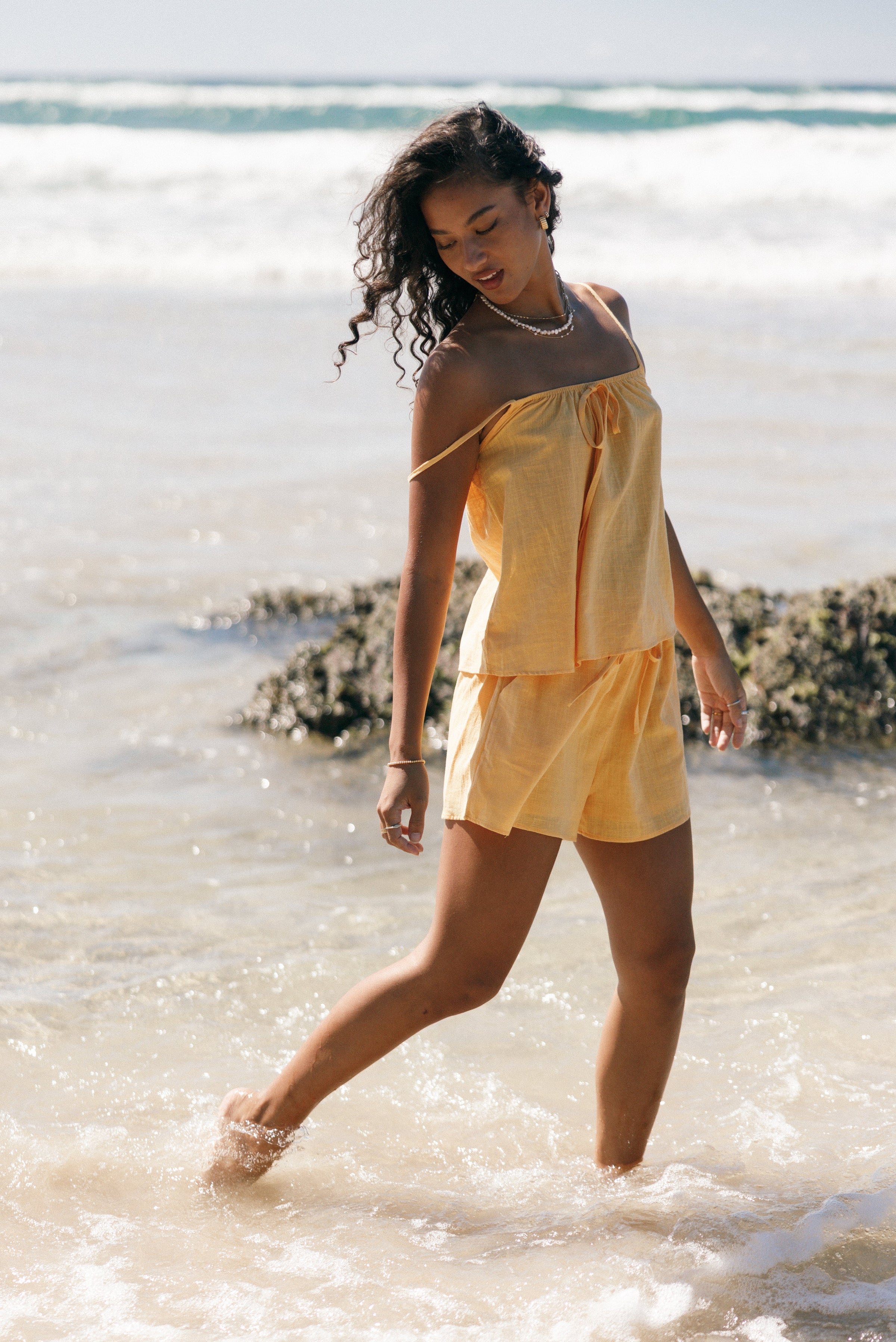 SETS @Robinson Short Set - Marigold