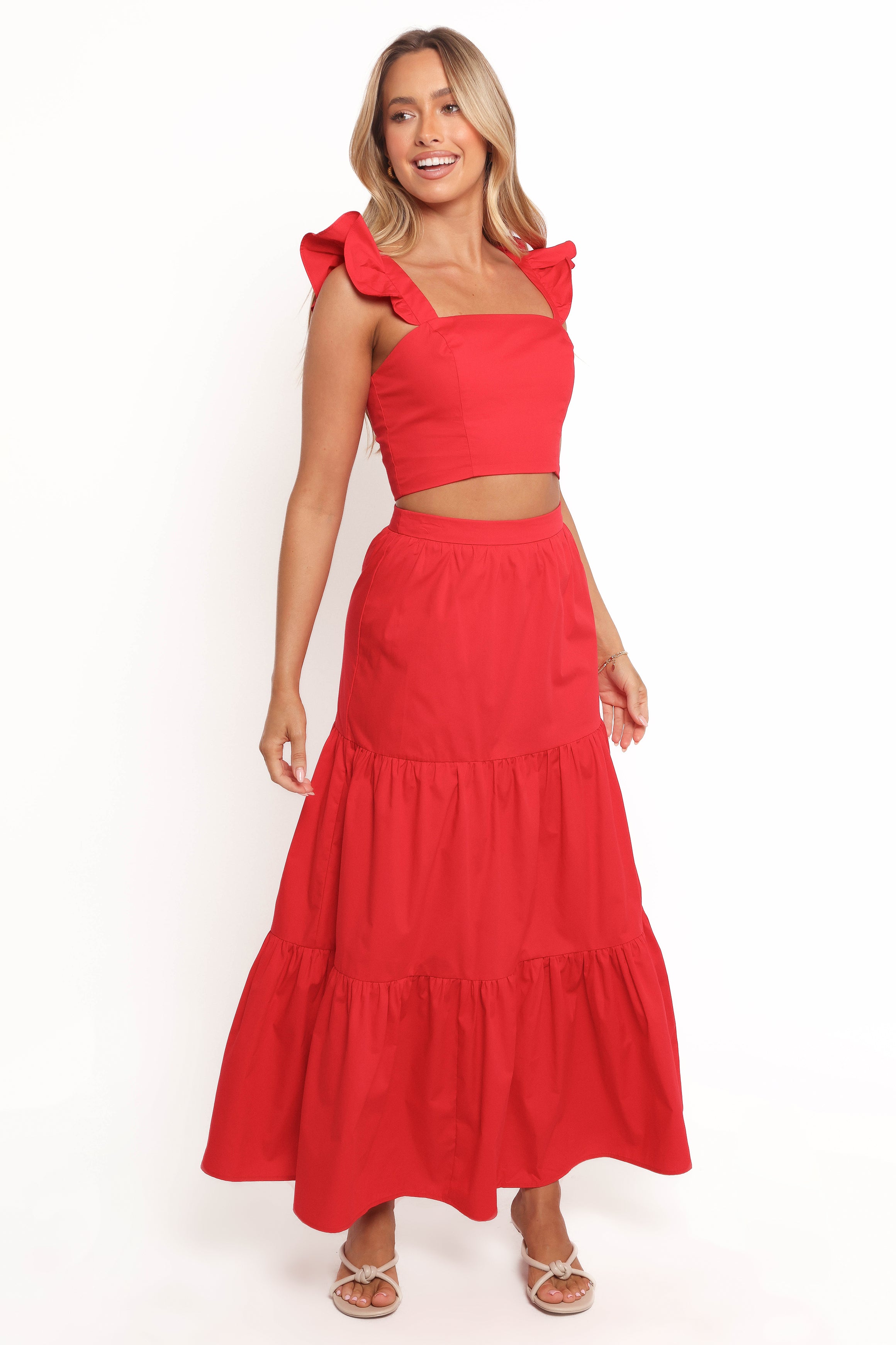 SETS Roxia Skirt Set - Red