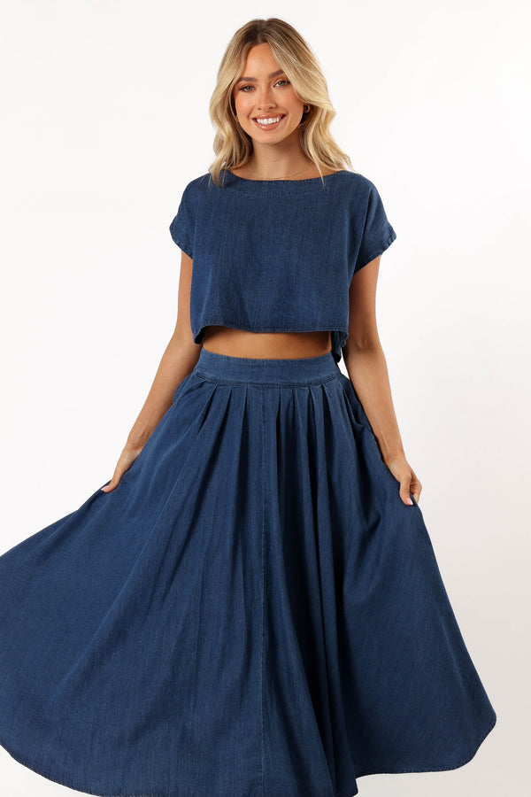 SETS @Rylie Two Piece Set - Dark Denim