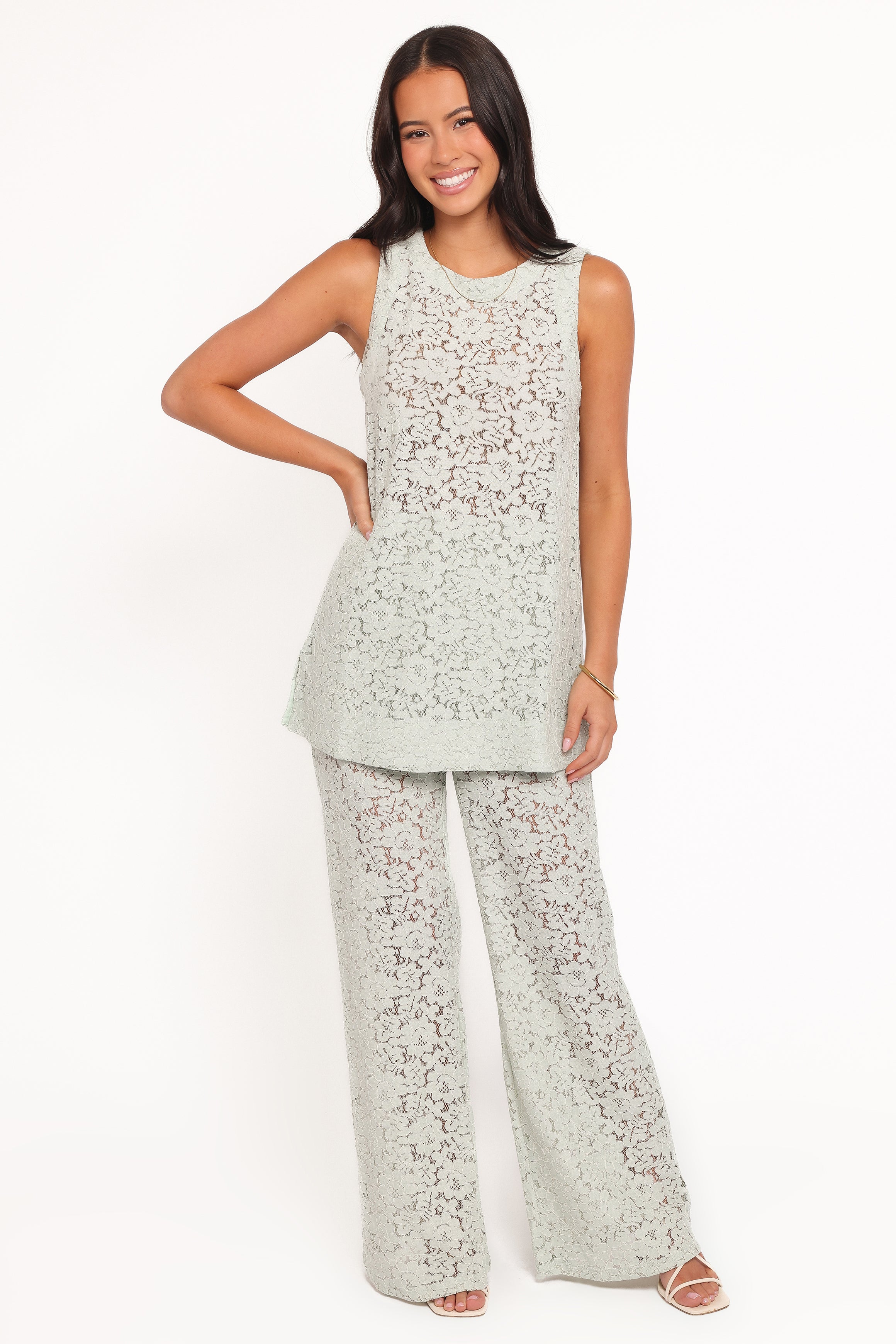 SETS Sammy Embroidered Set - Mint Green