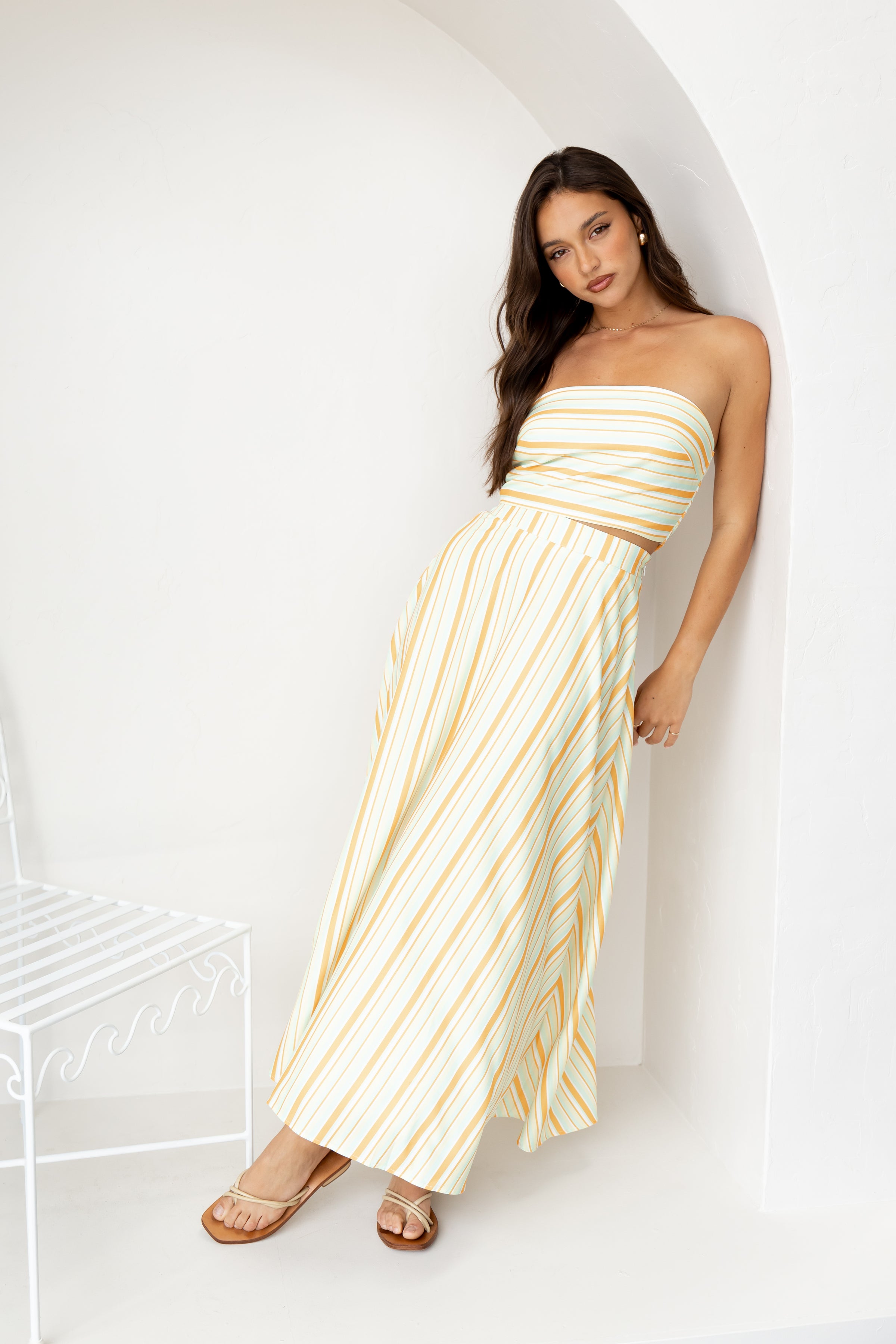 SETS Serafina Two Piece Set - Orange Stripe
