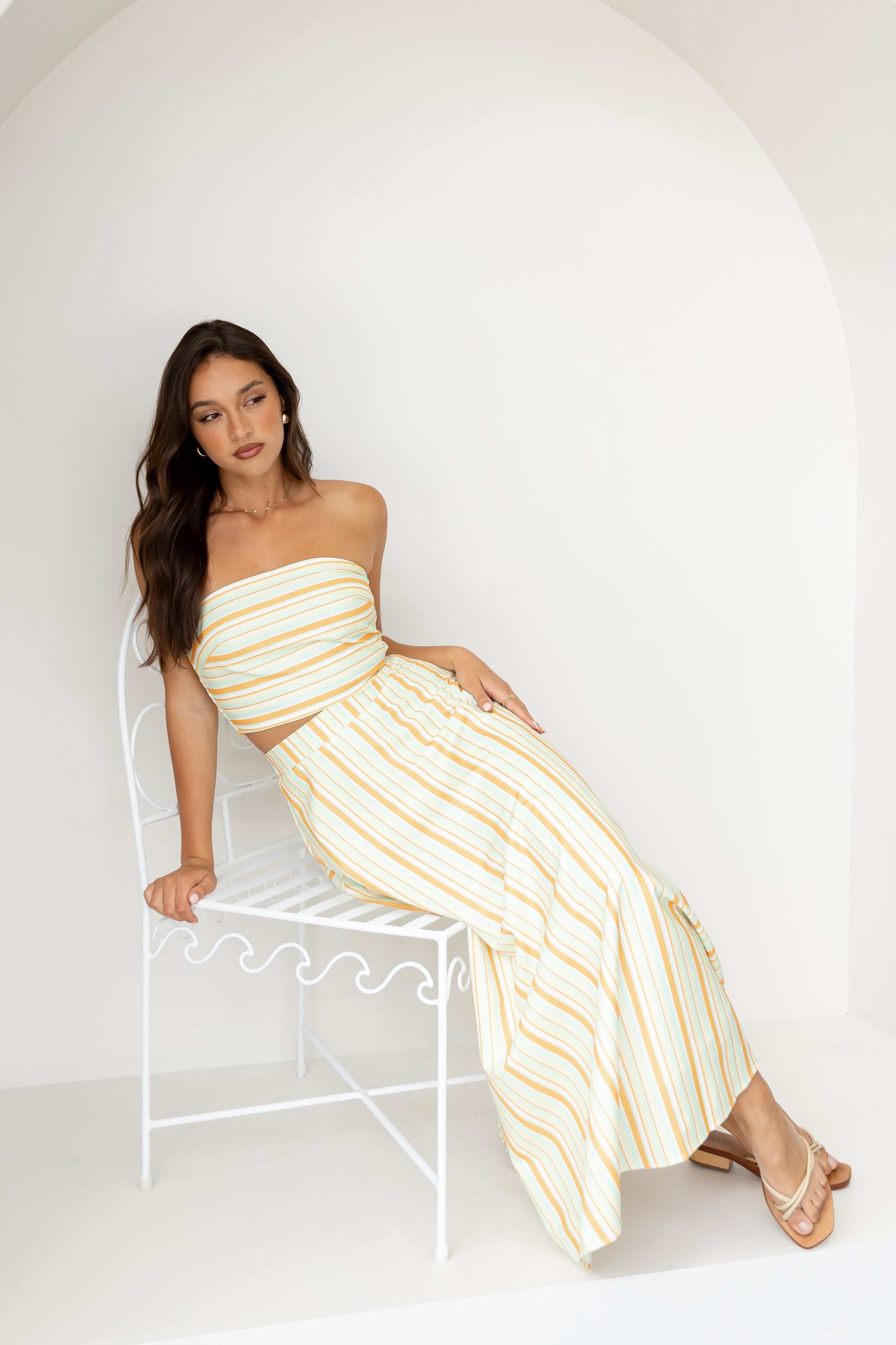 SETS Serafina Two Piece Set - Orange Stripe