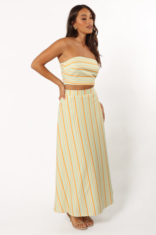 SETS @Serafina Two Piece Set - Orange Stripe