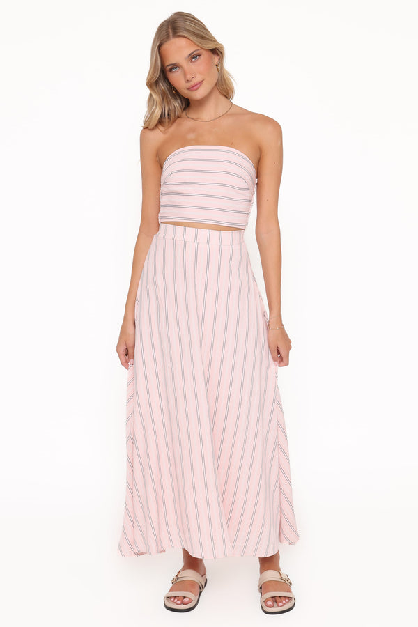 SETS Serafina Two Piece Set - Pink/Blue Stripe