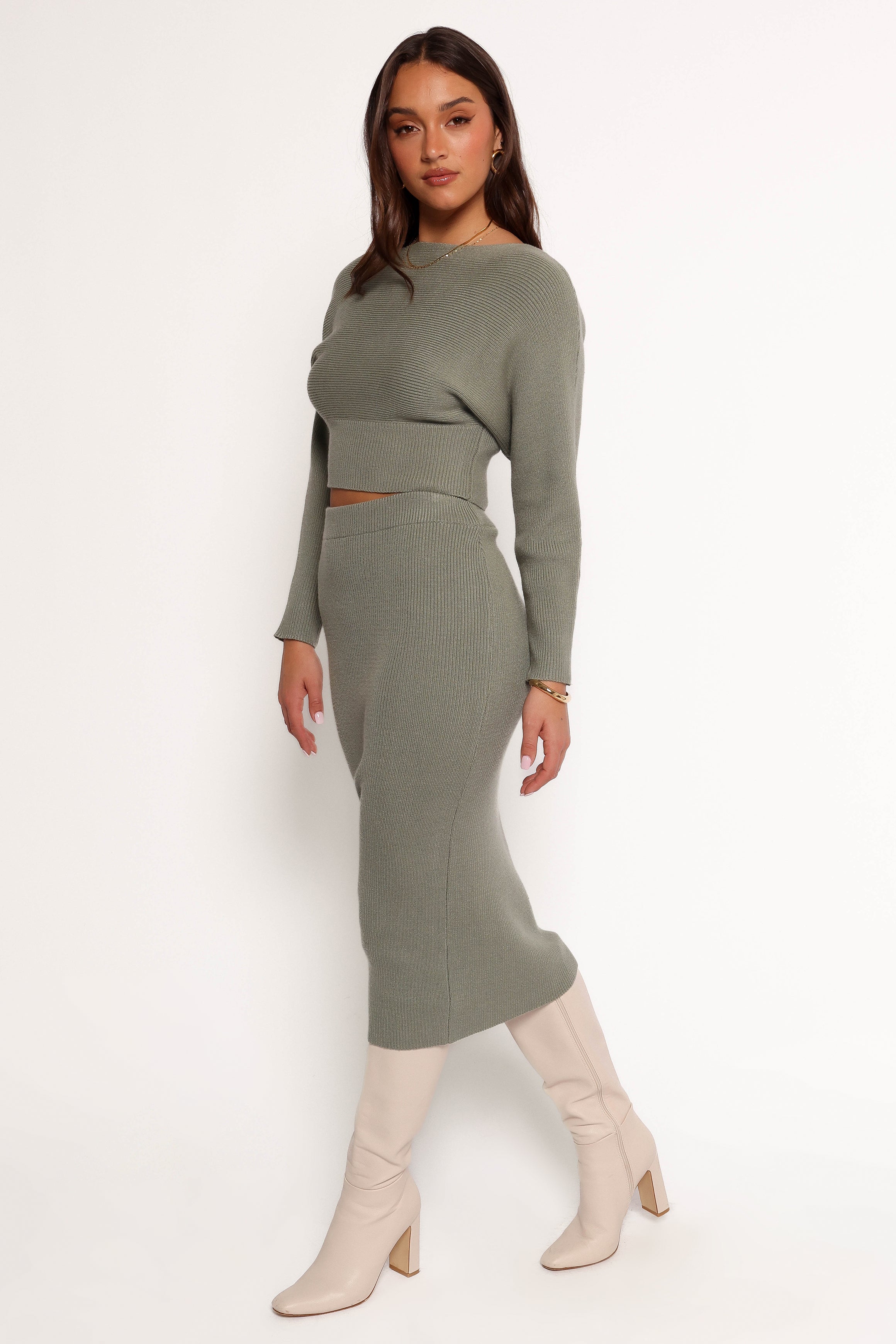 SETS Serena Knitted Set - Olive