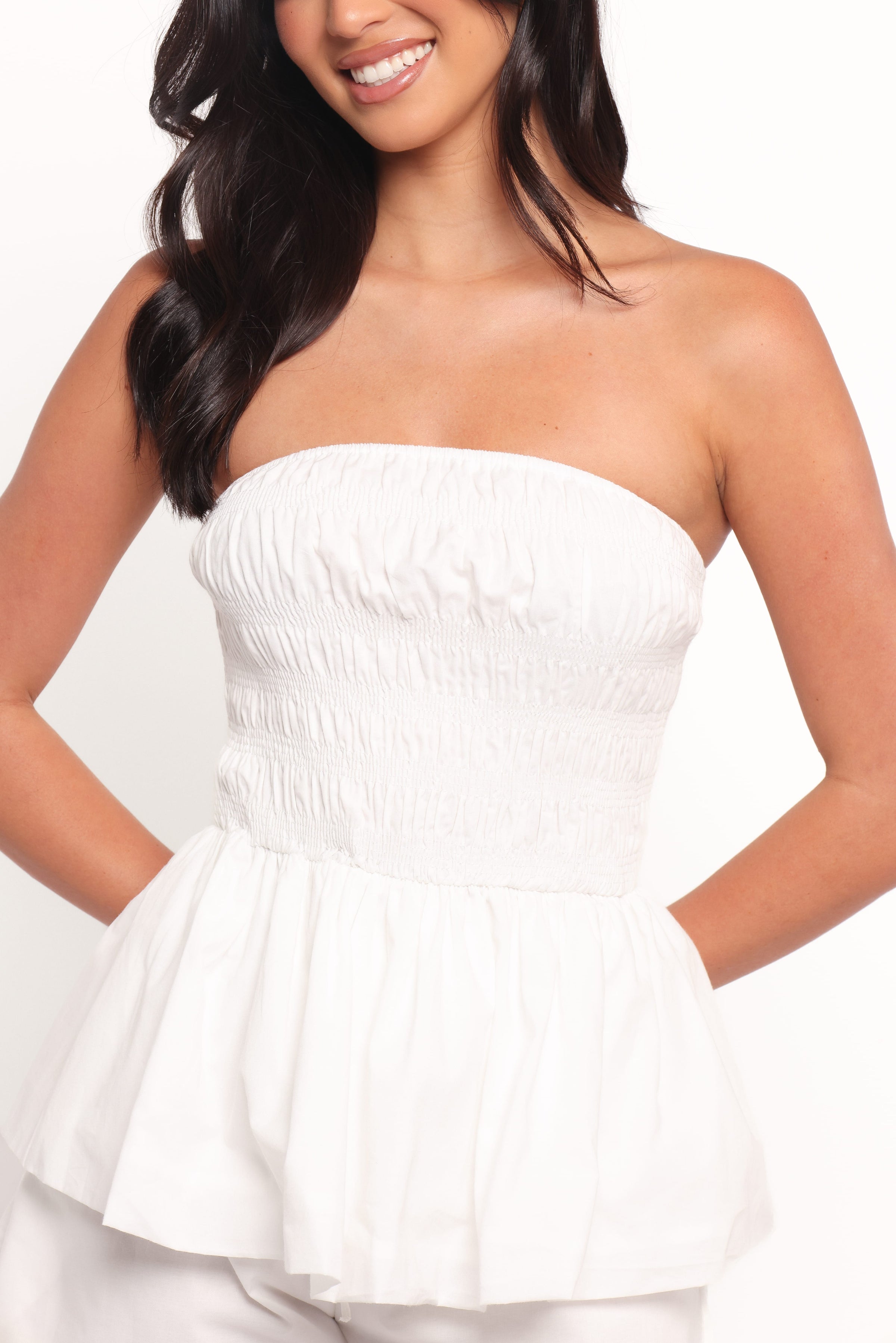 SETS Shelbs Cotton Short Set - White