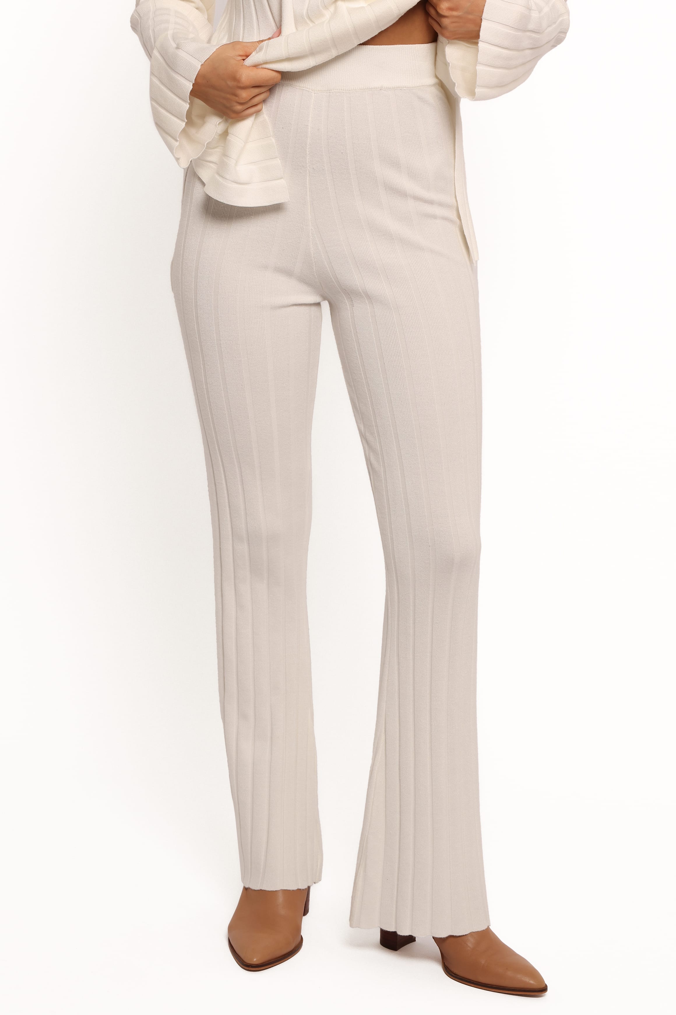 SETS Silvie Long Sleeve Knitted Set - Cream