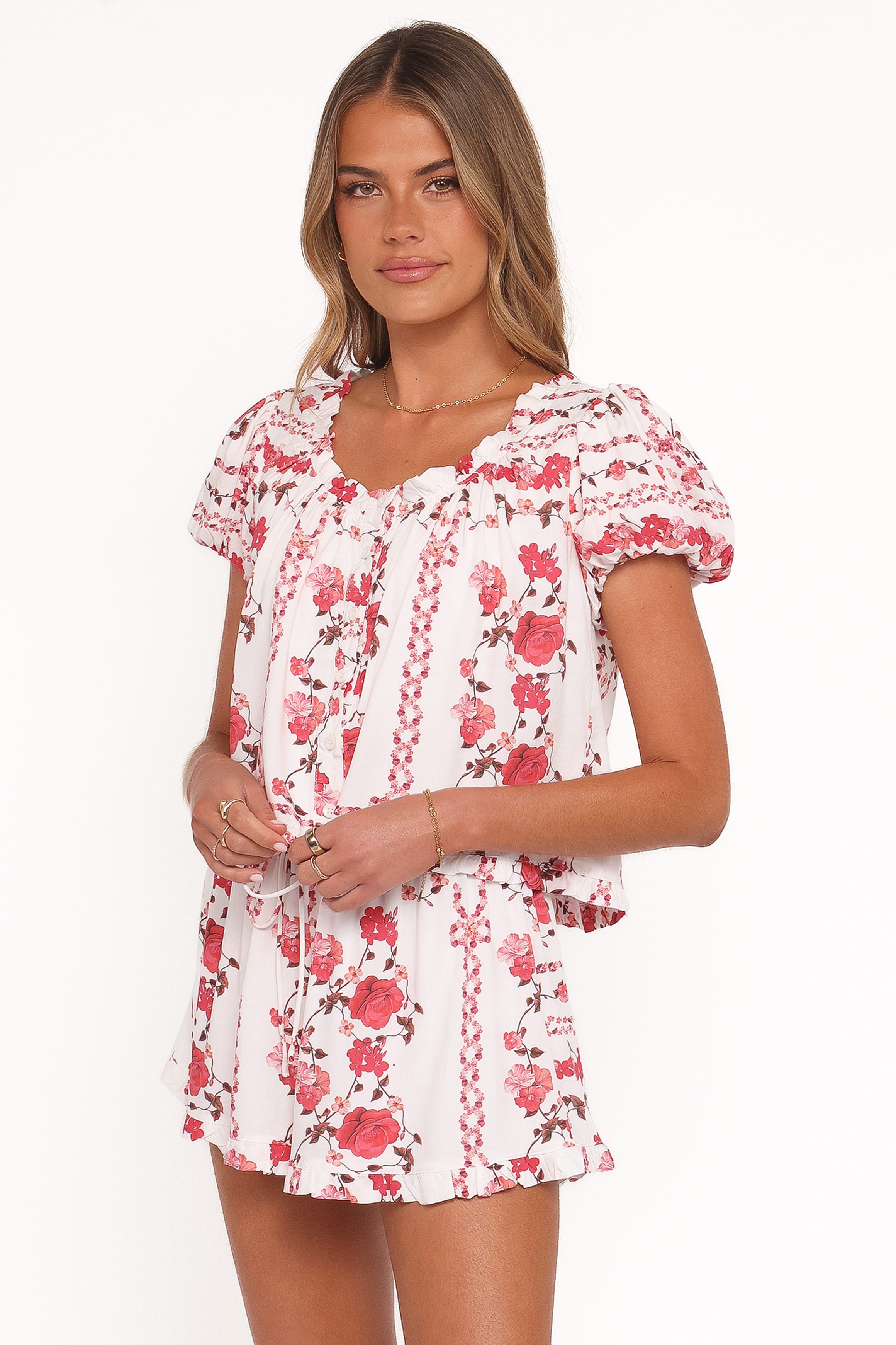 SETS Solana Short Set - Red Rose