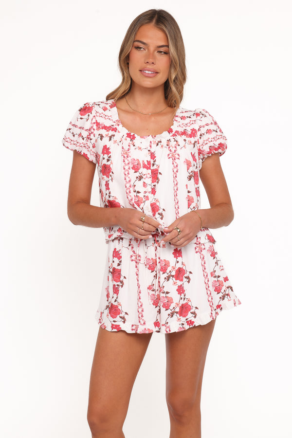 SETS Solana Short Set - Red Rose