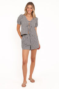 SETS Stacy Short Set - Black Gingham