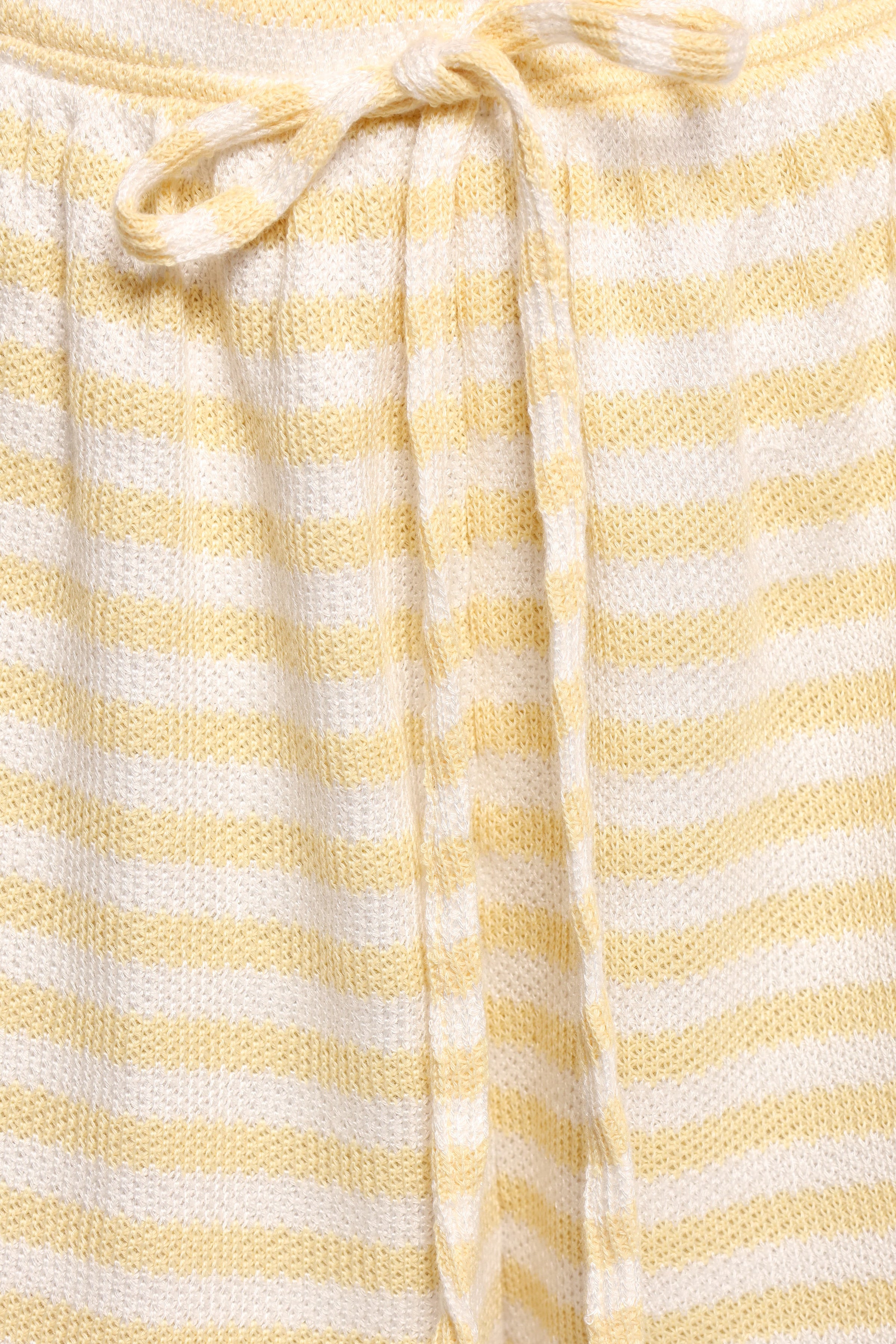 SETS Sunny Knitted Short Set - Yellow Stripe