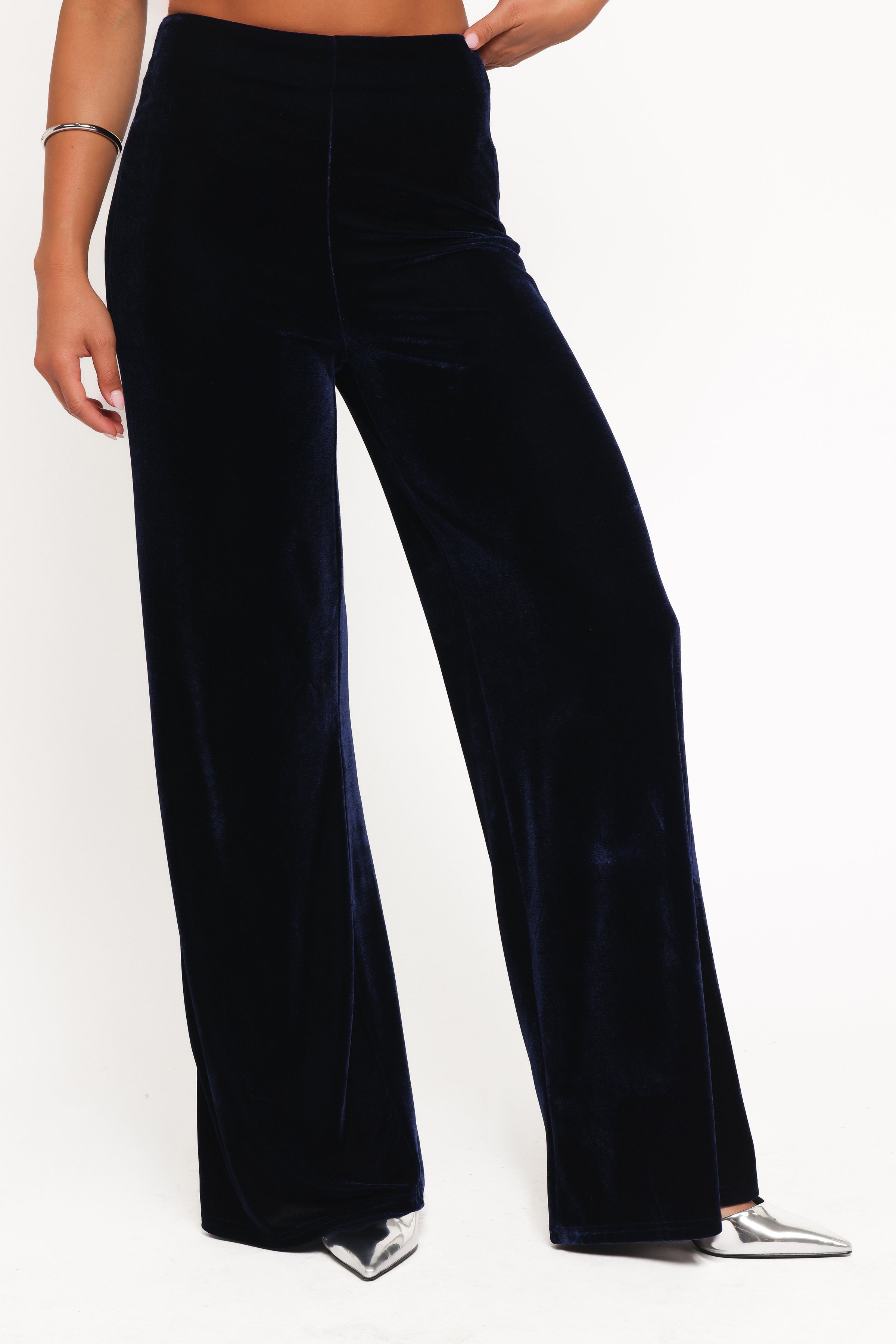 SETS Sutton Strapless Pant Set - Midnight Blue Velvet