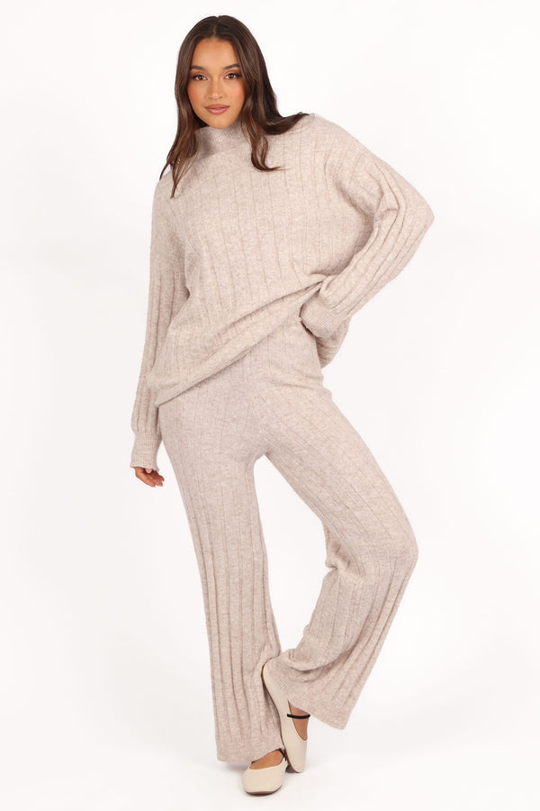 SETS Tahoe Ribbed Knit Set - Beige