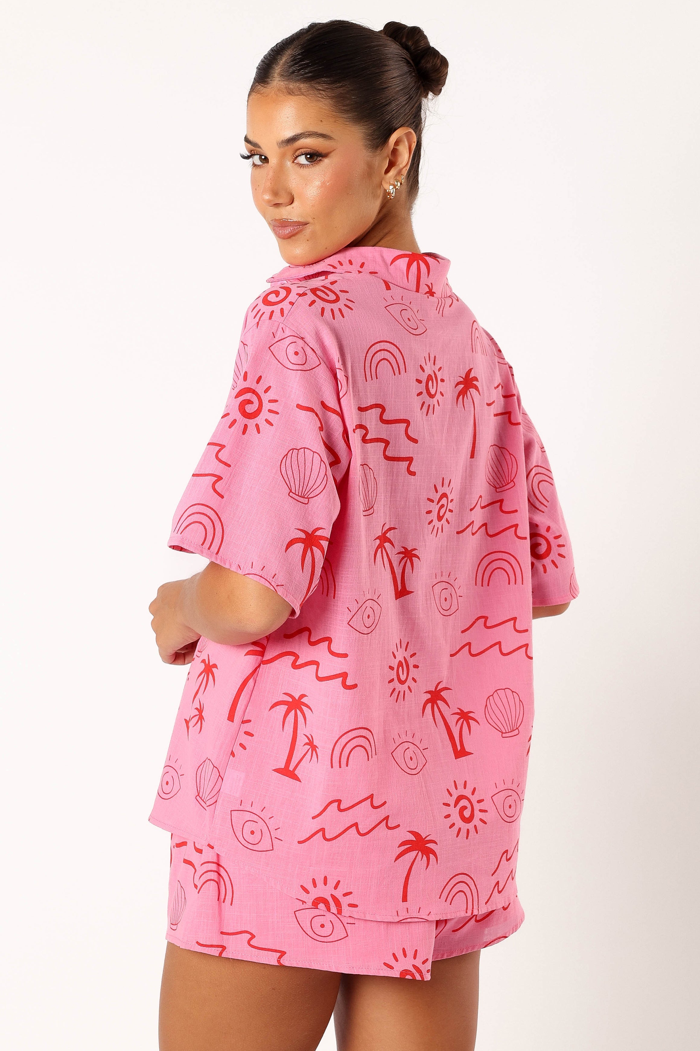 SETS @Tally Short Set - Pink Red