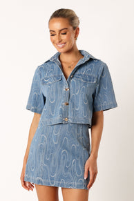 SETS @Tammy Two Piece Set - Blue Denim