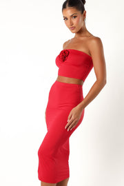 SETS @Tiarny Two Piece Set - Red