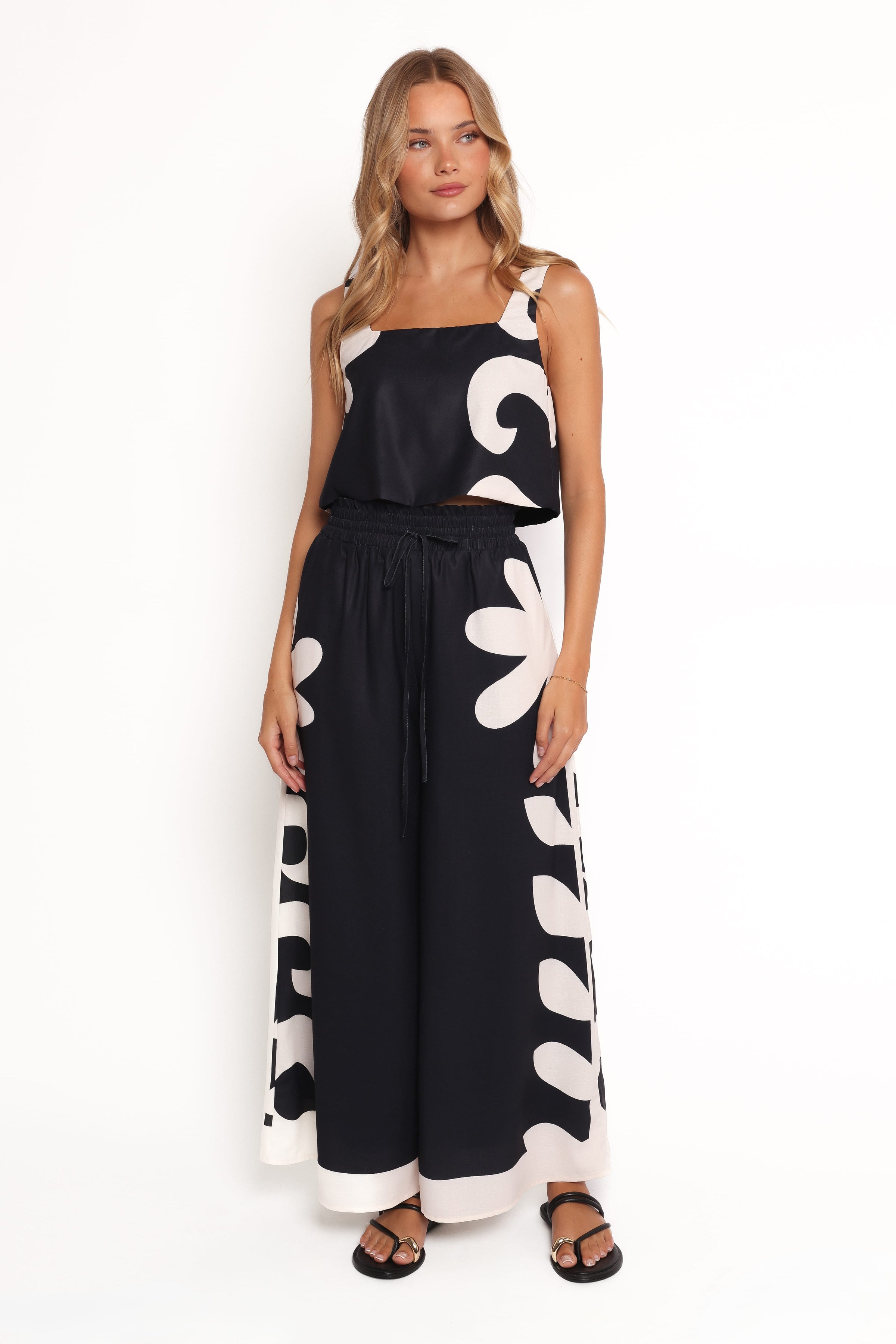 SETS Timothy Pant Set - Black/Cream