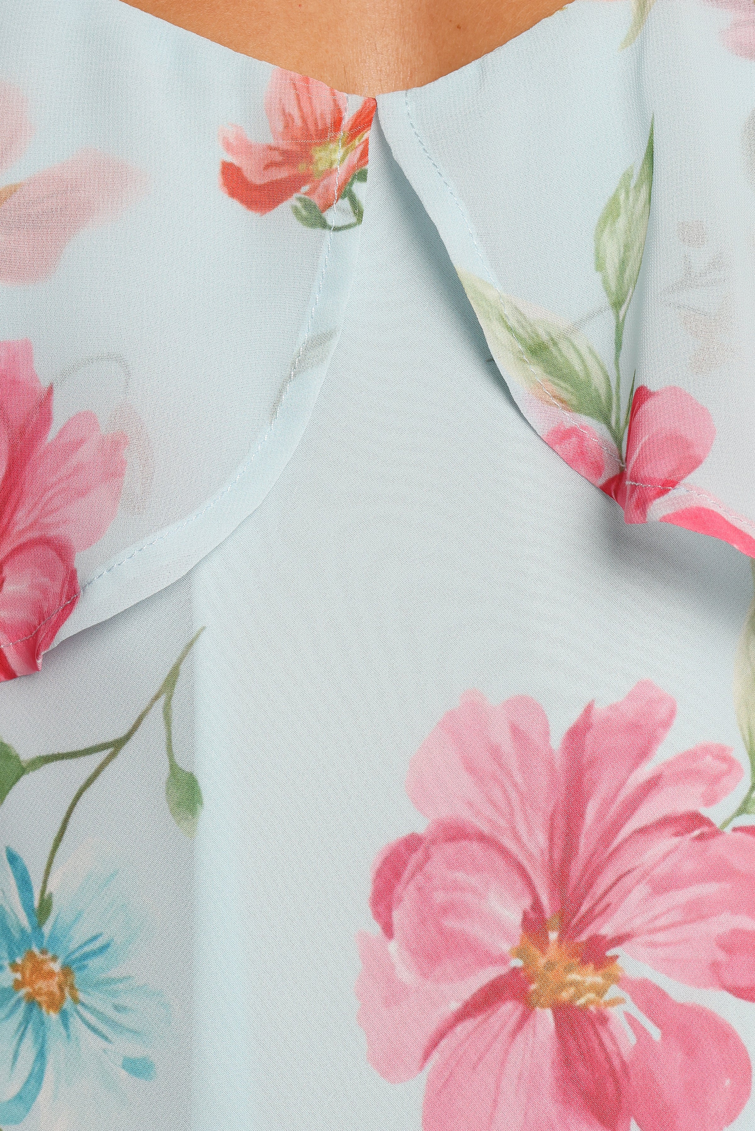 SETS Valeria Skirt Set - Blue Floral