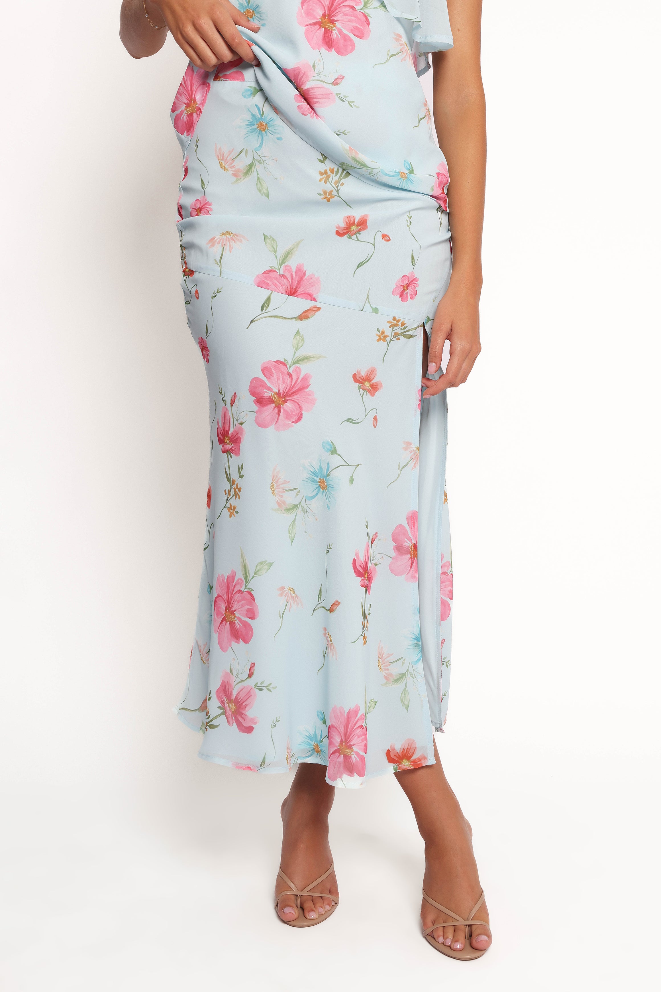 SETS Valeria Skirt Set - Blue Floral