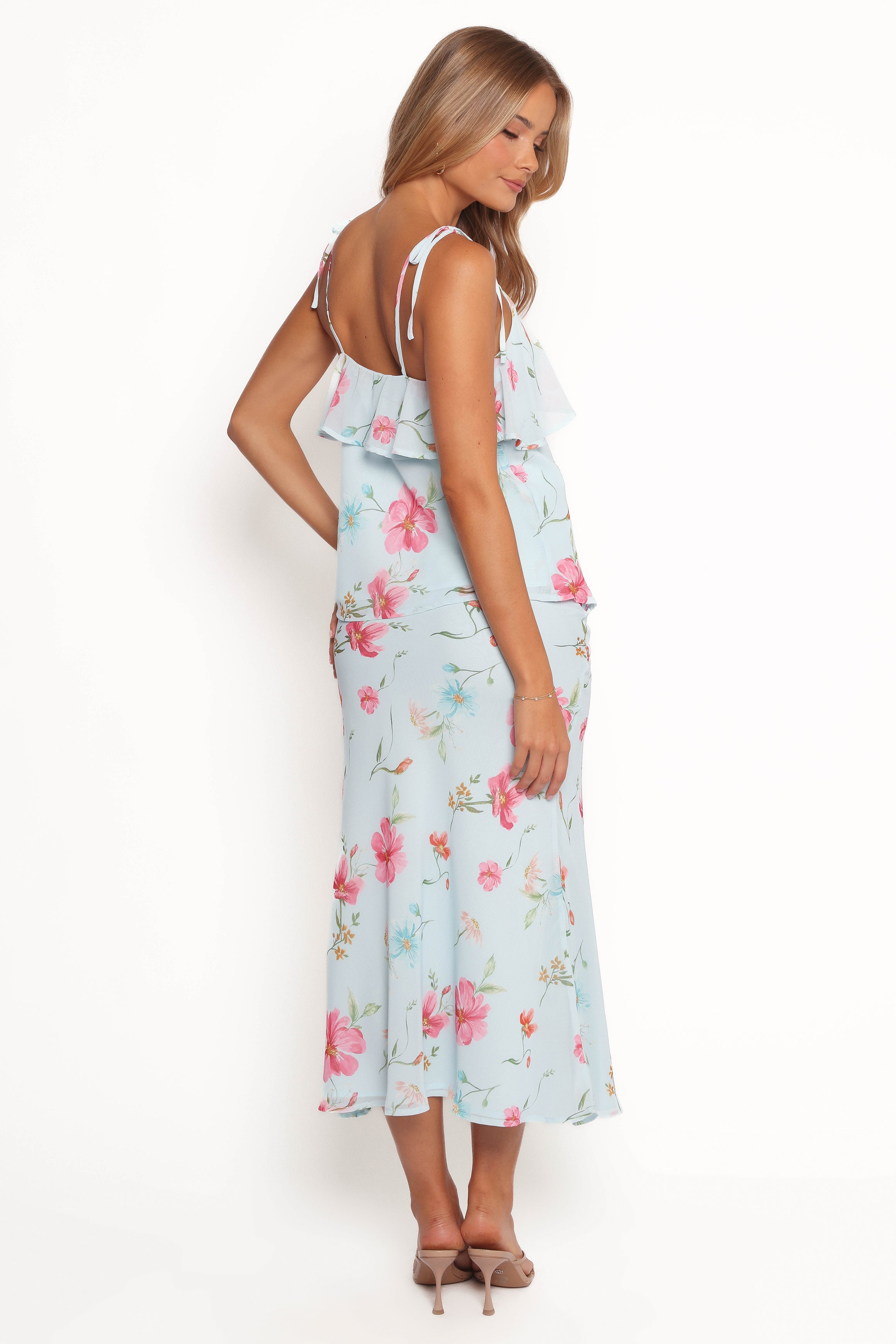 SETS Valeria Skirt Set - Blue Floral