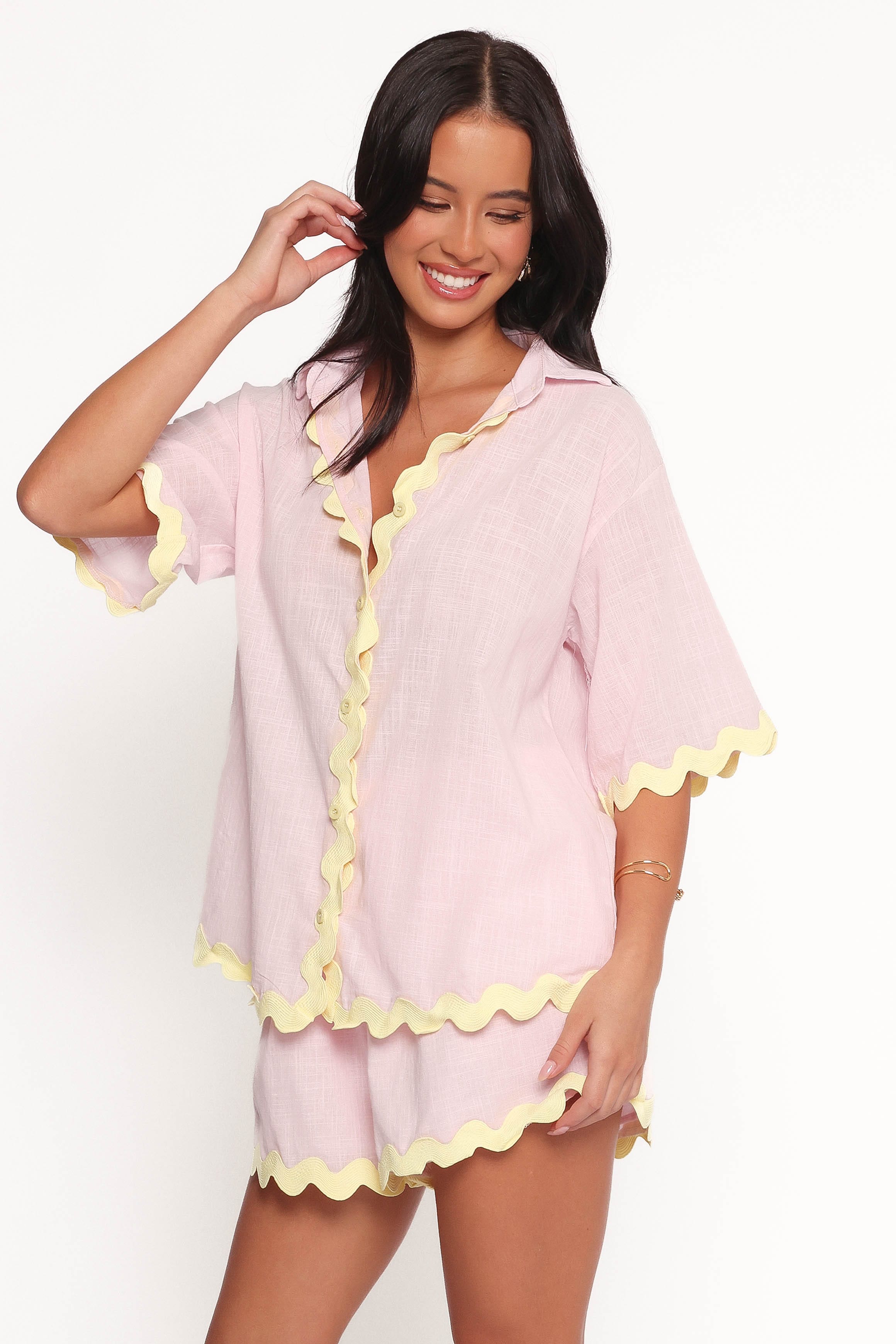 SETS Wilson Short Set - Pink Yellow