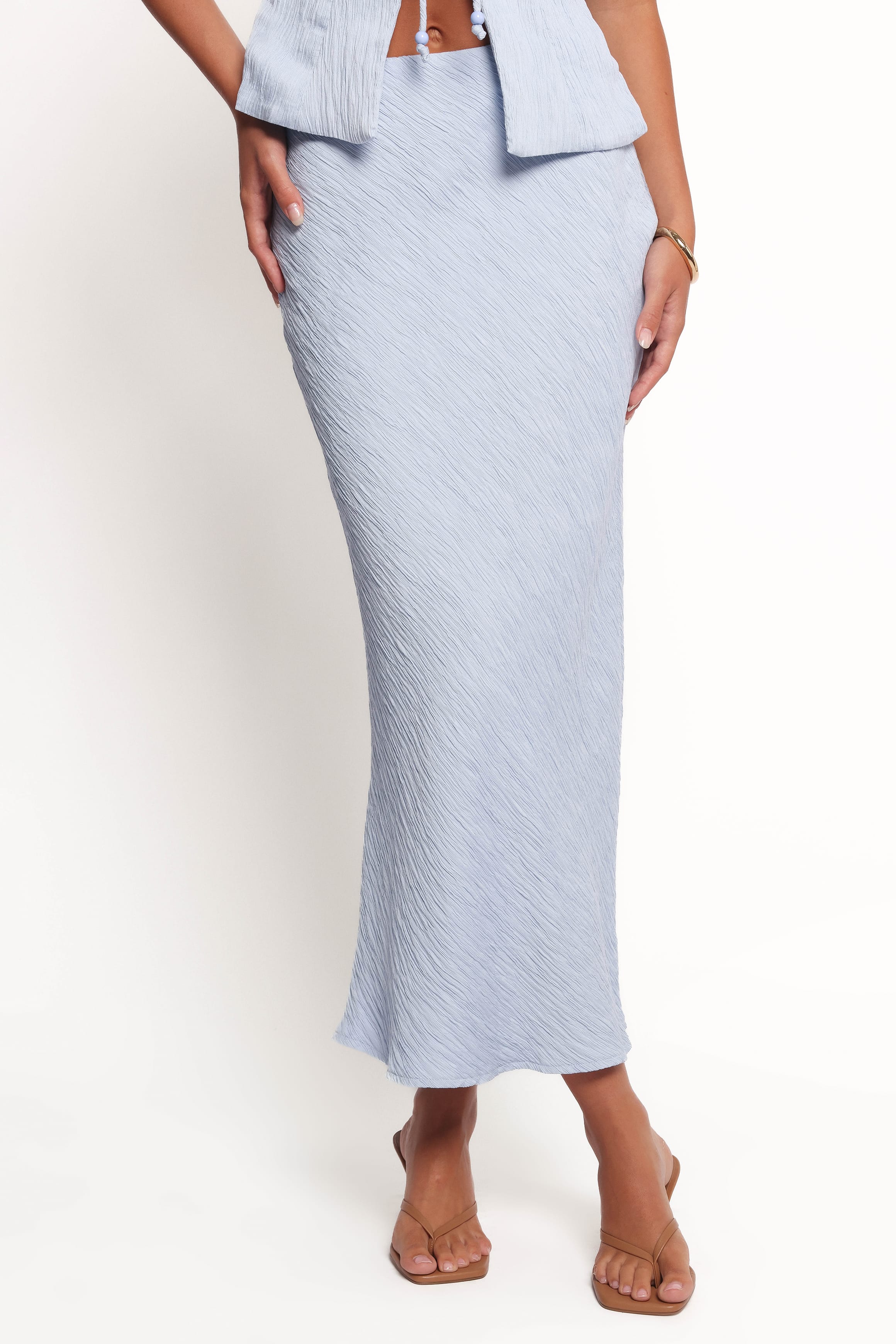 SETS Ysolde Bow Detail Skirt Set - Light Blue