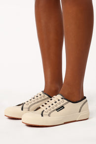 SHOES 2294 Drill Overlock Stitching - Raw Off White