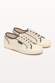 SHOES 2294 Drill Overlock Stitching - Raw Off White