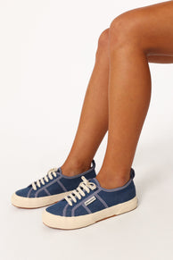 SHOES @2750 Reverse Denim - Blue Off White