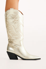 SHOES Everlyn Boots - Gold Metallic