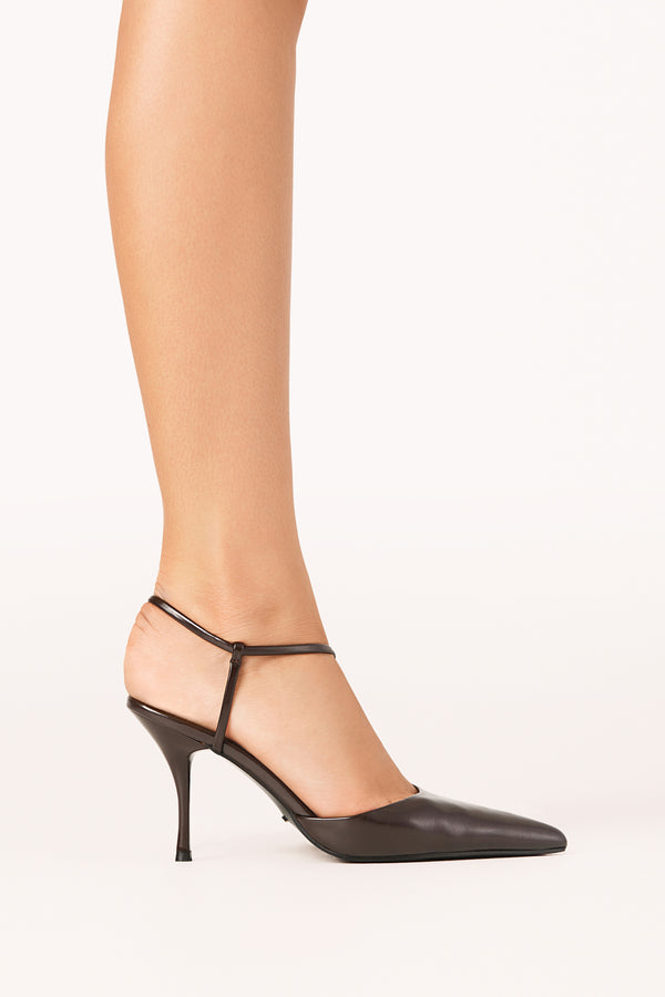 SHOES Marisol Heels - Chocolate Shine