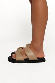 SHOES Paris Slide - Natural Leather