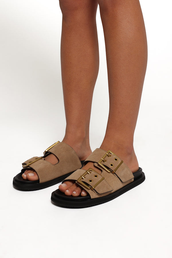 SHOES Patterson Slide - Natural Suede
