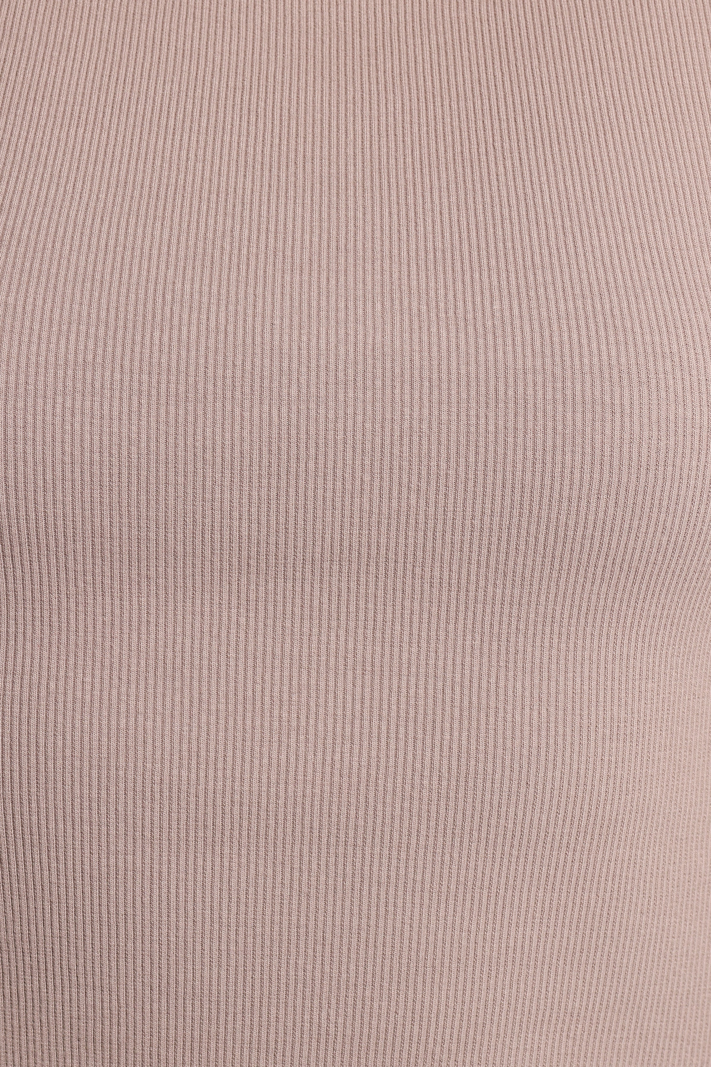 TOPS Abrand Heather Top - Mushroom