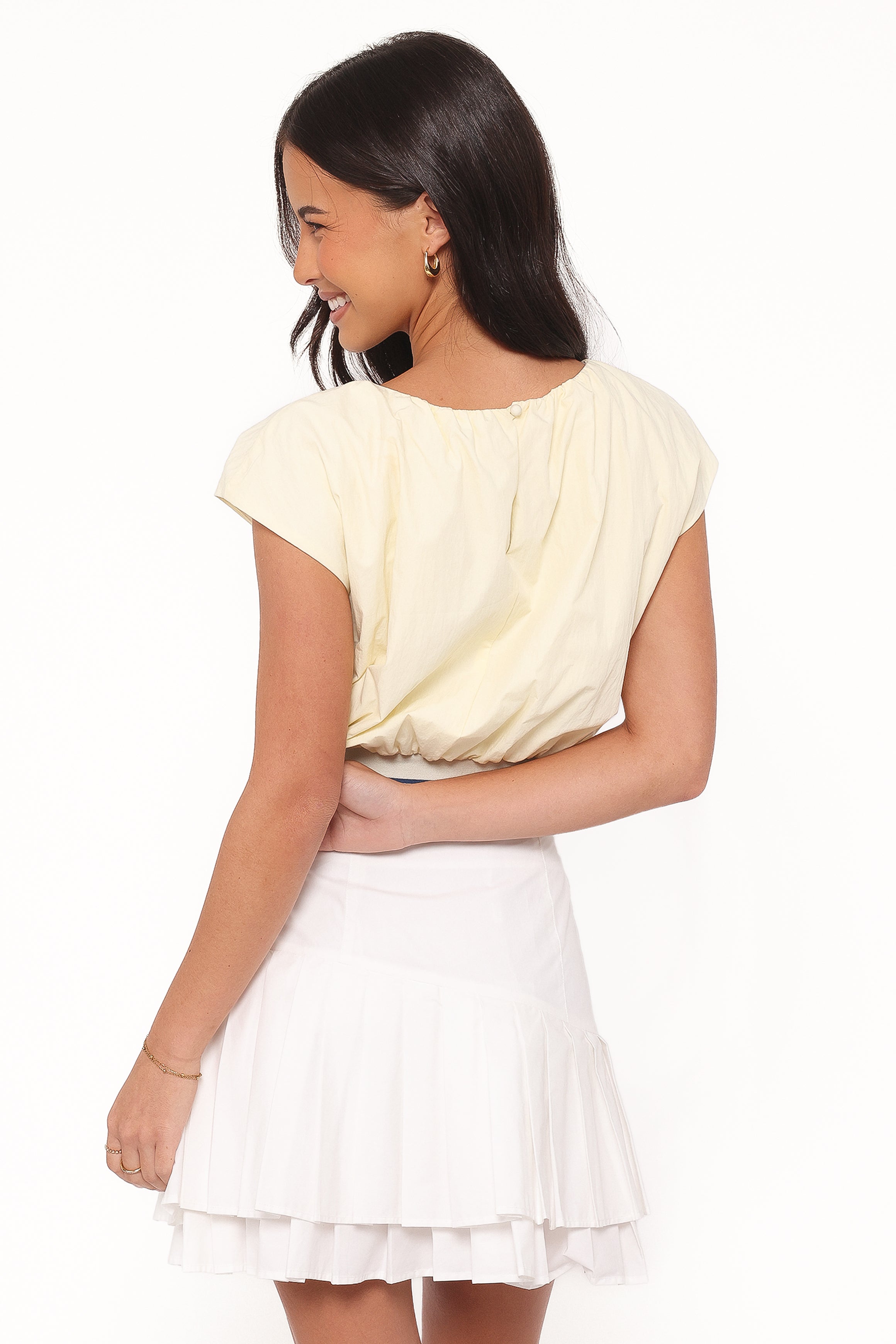 TOPS Adam Top - Pale Yellow