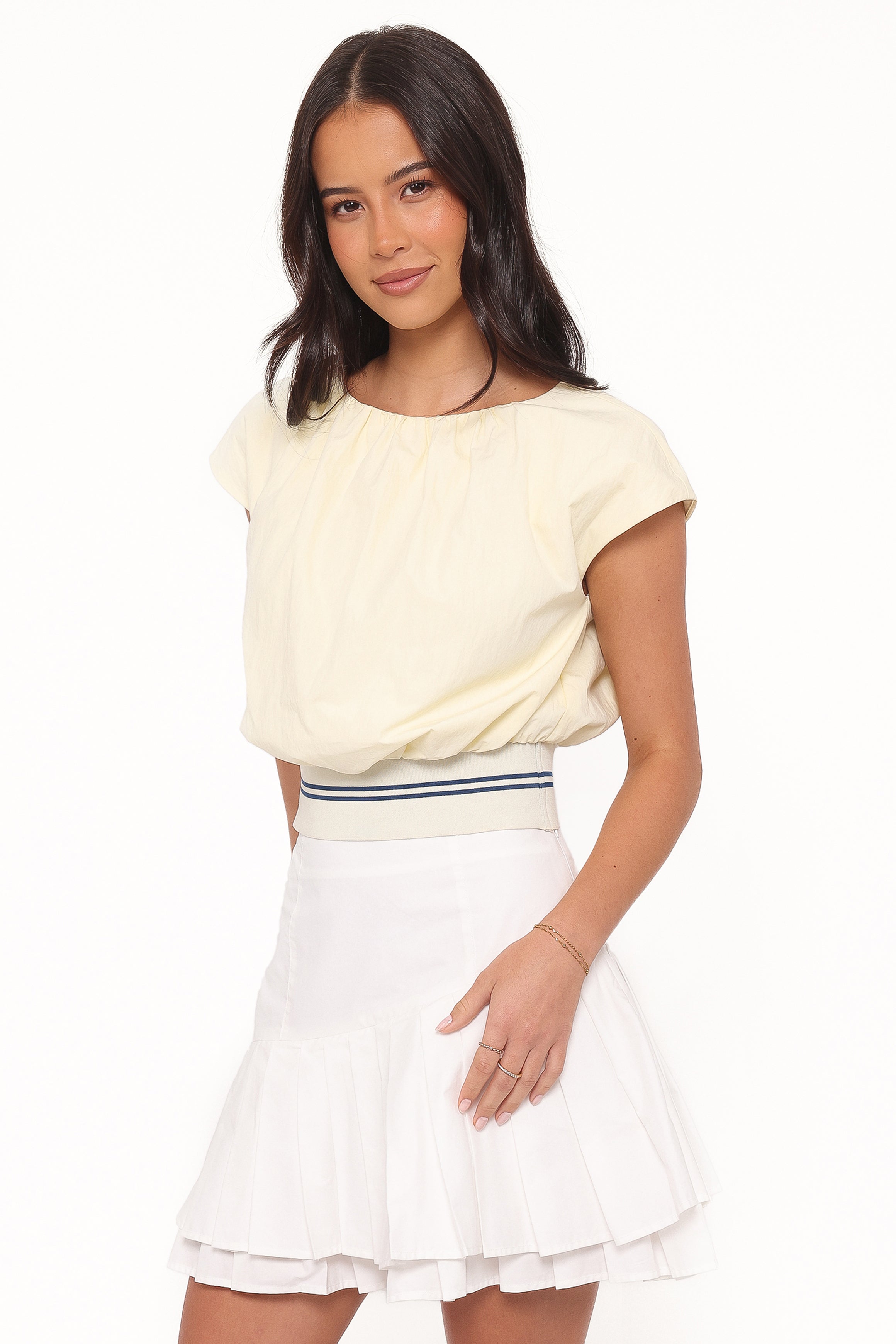 TOPS Adam Top - Pale Yellow