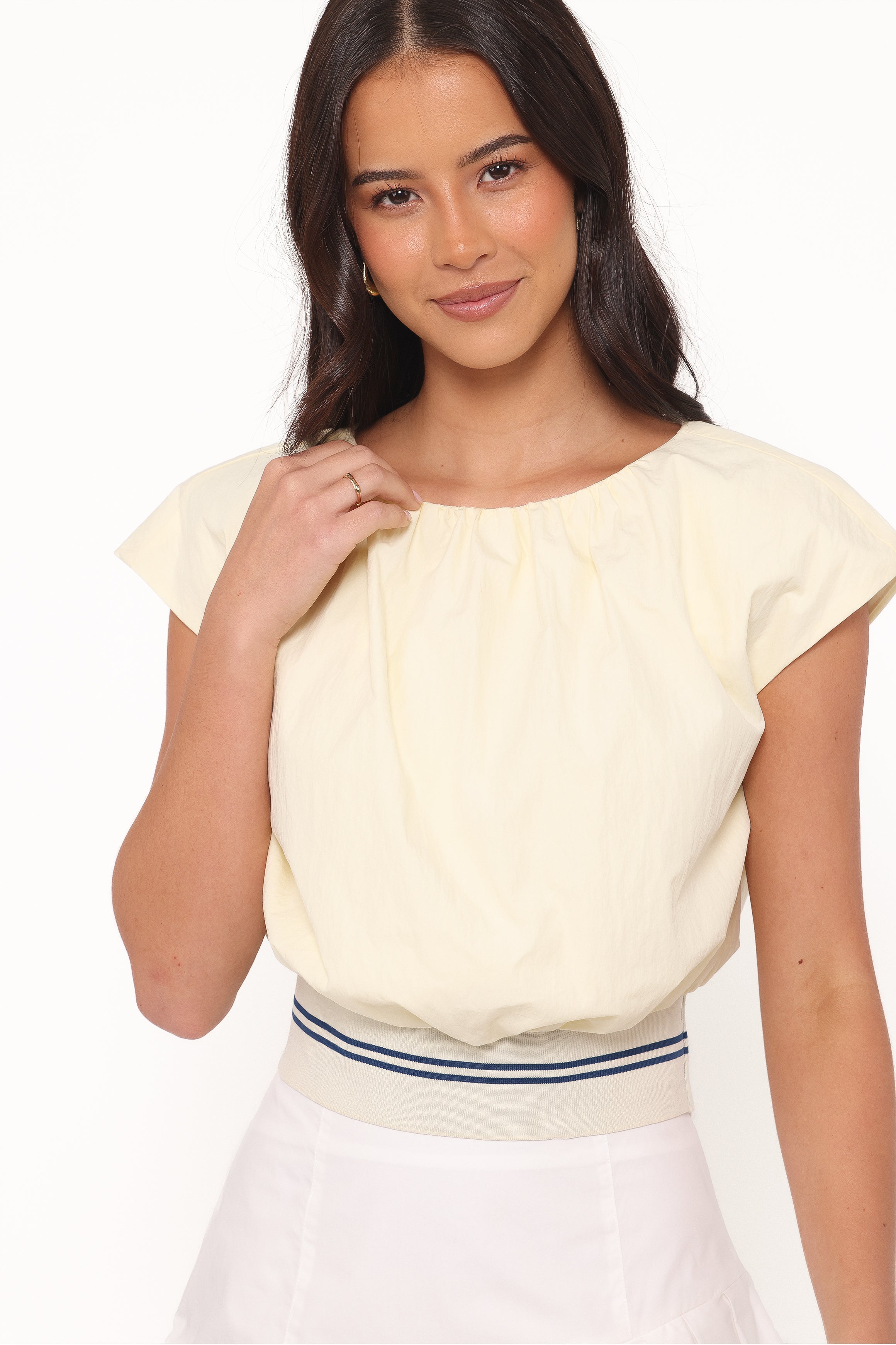 TOPS Adam Top - Pale Yellow