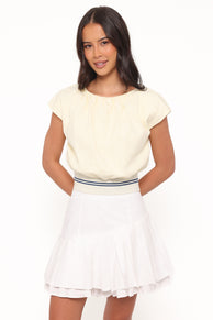 TOPS Adam Top - Pale Yellow