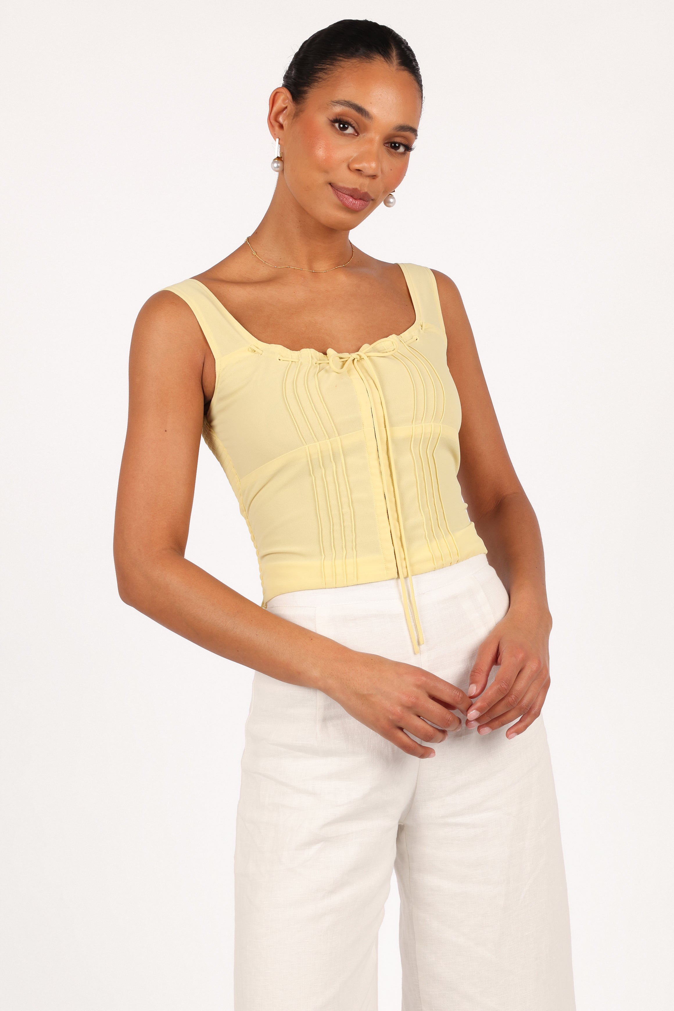 TOPS Alice Corset Top - Honeysuckle Yellow