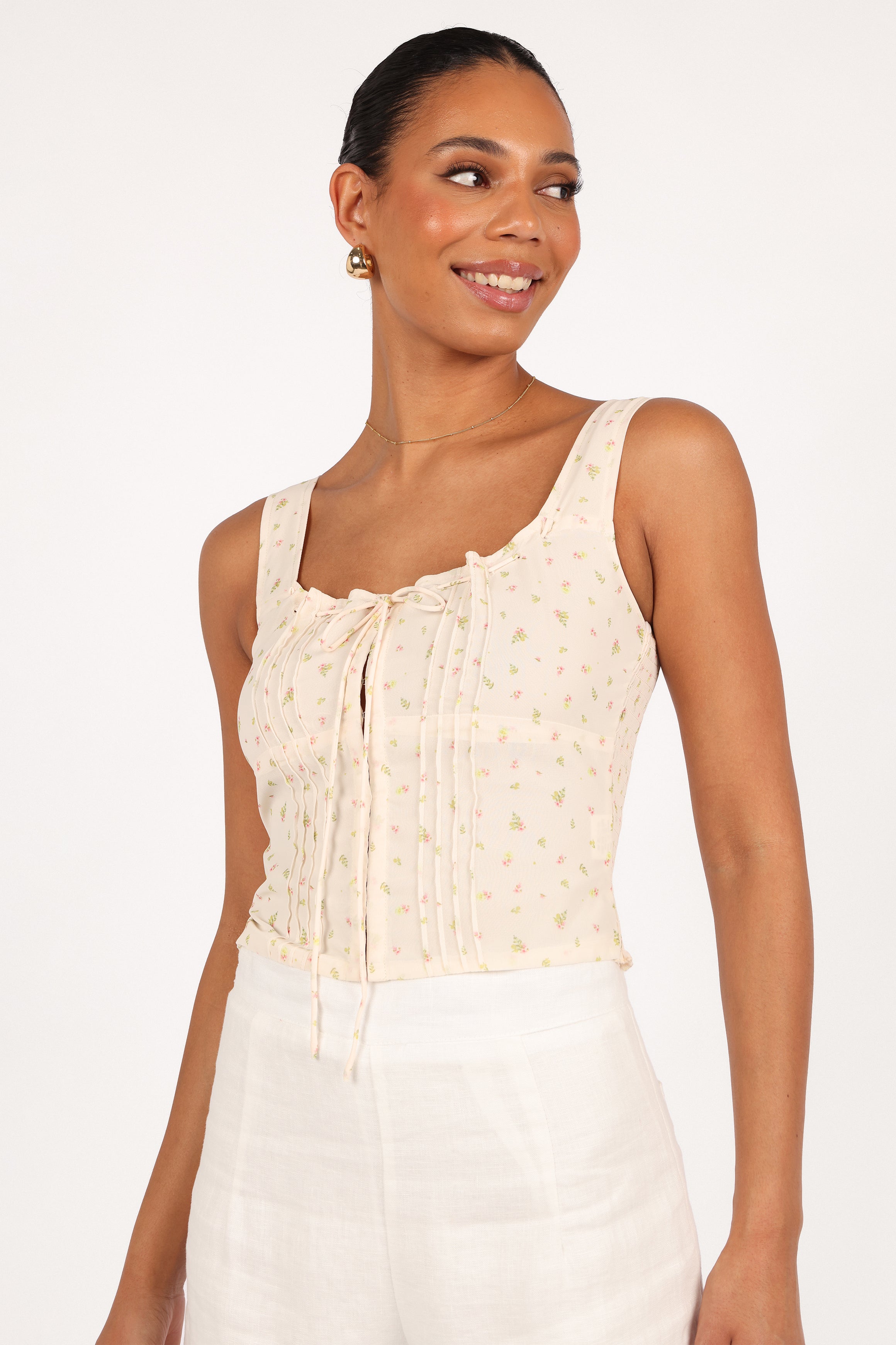 TOPS Alice Corset Top - Tiny Blooms